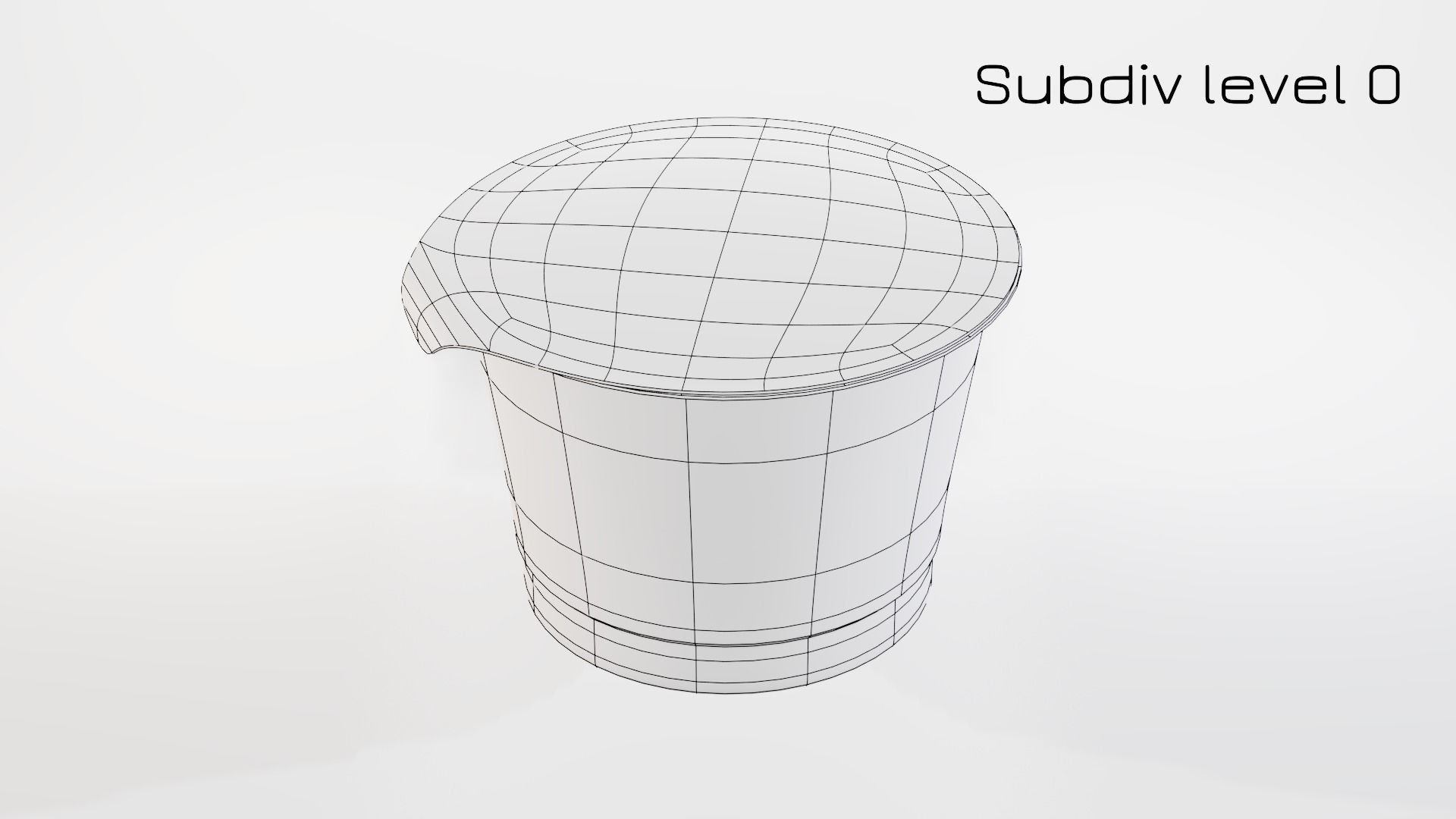 Yogurt Cup 200ml Low-poly 3D model_20