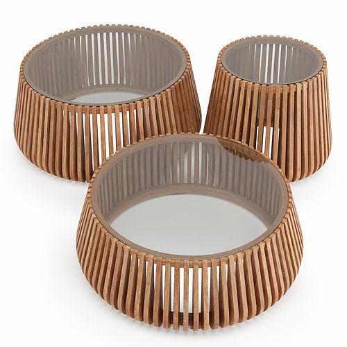 Lindi coffee table 3D model 4