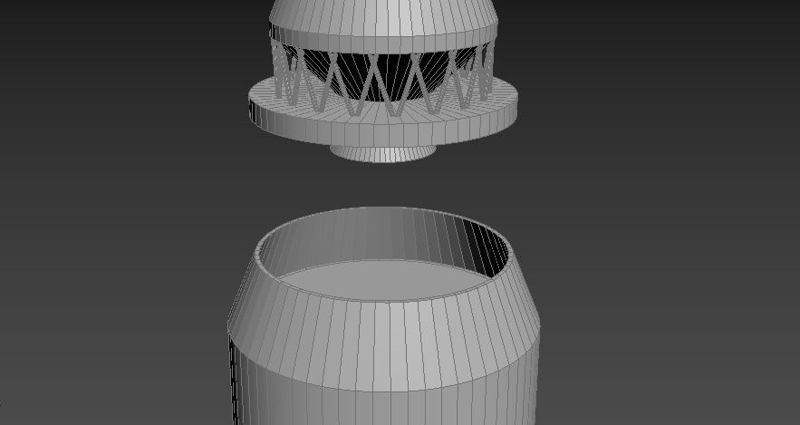 N-1 rocket Low-poly 3D model_21