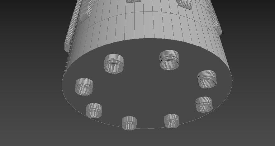 N-1 rocket Low-poly 3D model_8