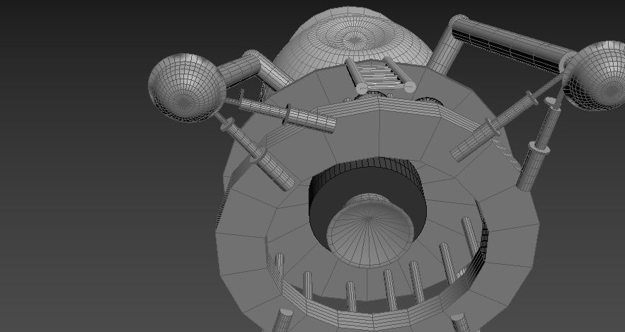 N-1 rocket Low-poly 3D model_29