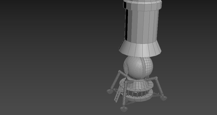 N-1 rocket Low-poly 3D model_35