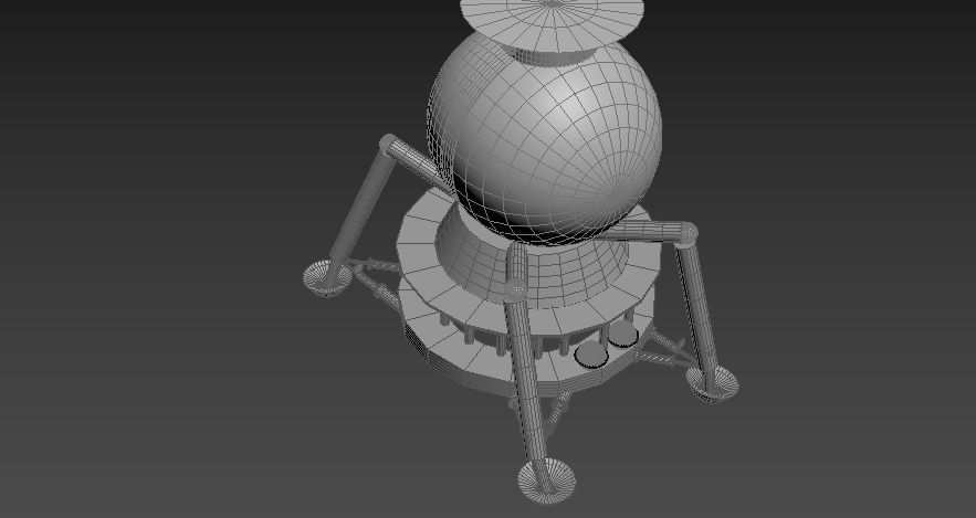 N-1 rocket Low-poly 3D model_27