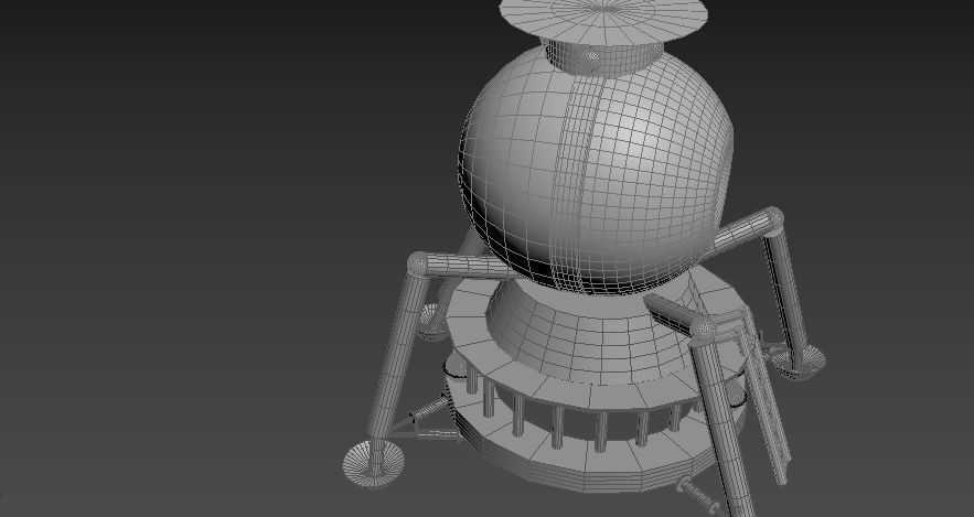 N-1 rocket Low-poly 3D model_28