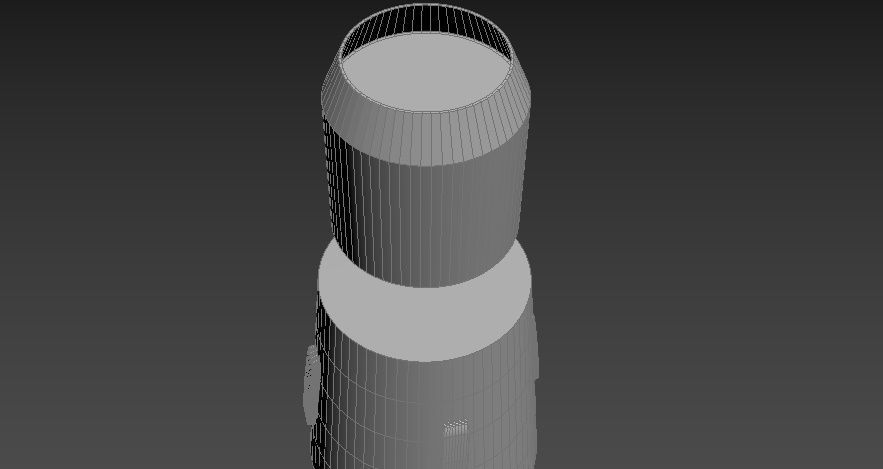 N-1 rocket Low-poly 3D model_17
