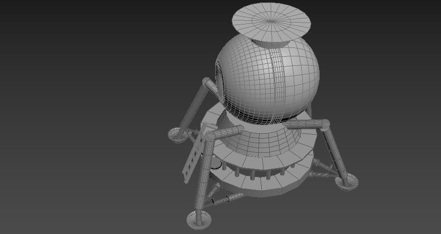 N-1 rocket Low-poly 3D model_26