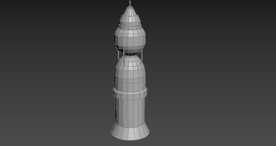 N-1 rocket Low-poly 3D model_31