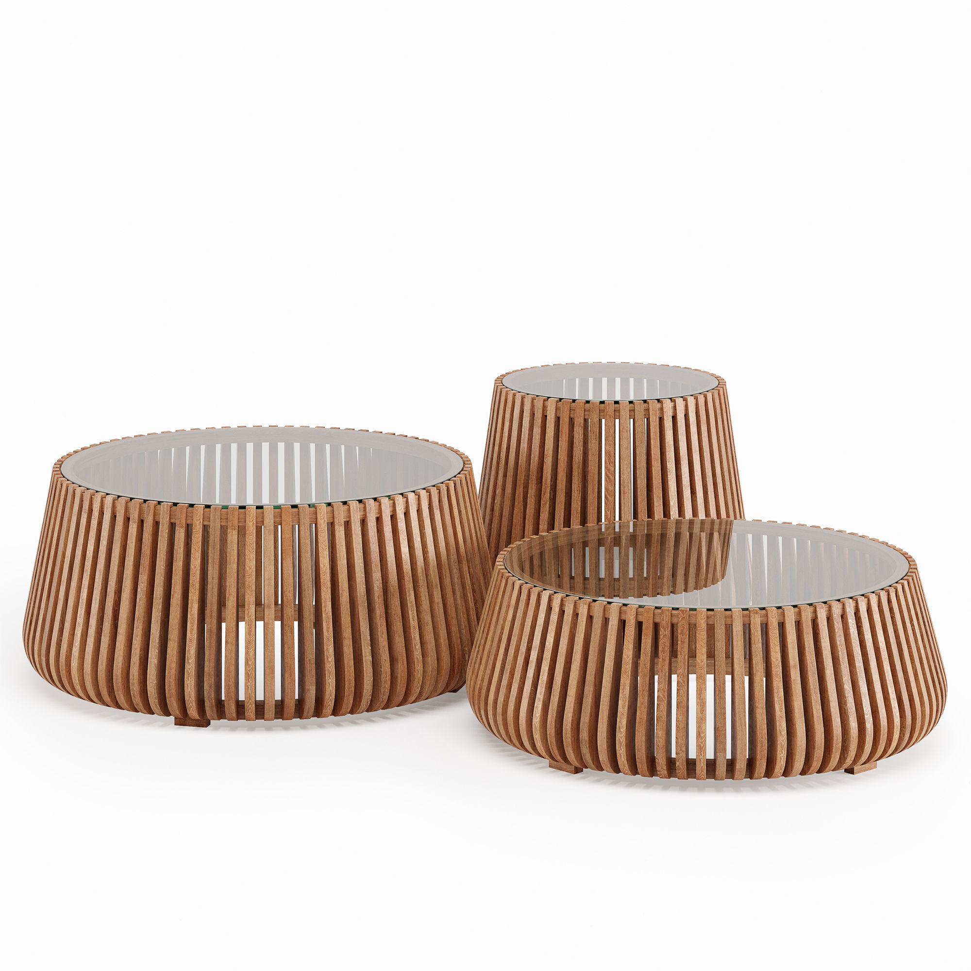 Camps Bay Set Oak 3D model_4