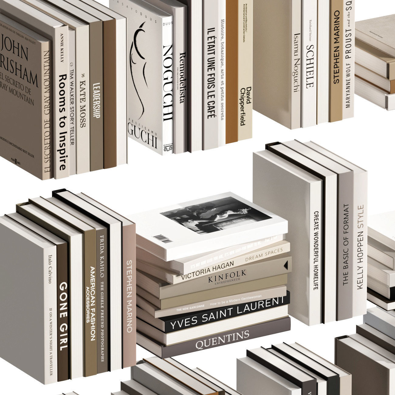 Books 3D model_1
