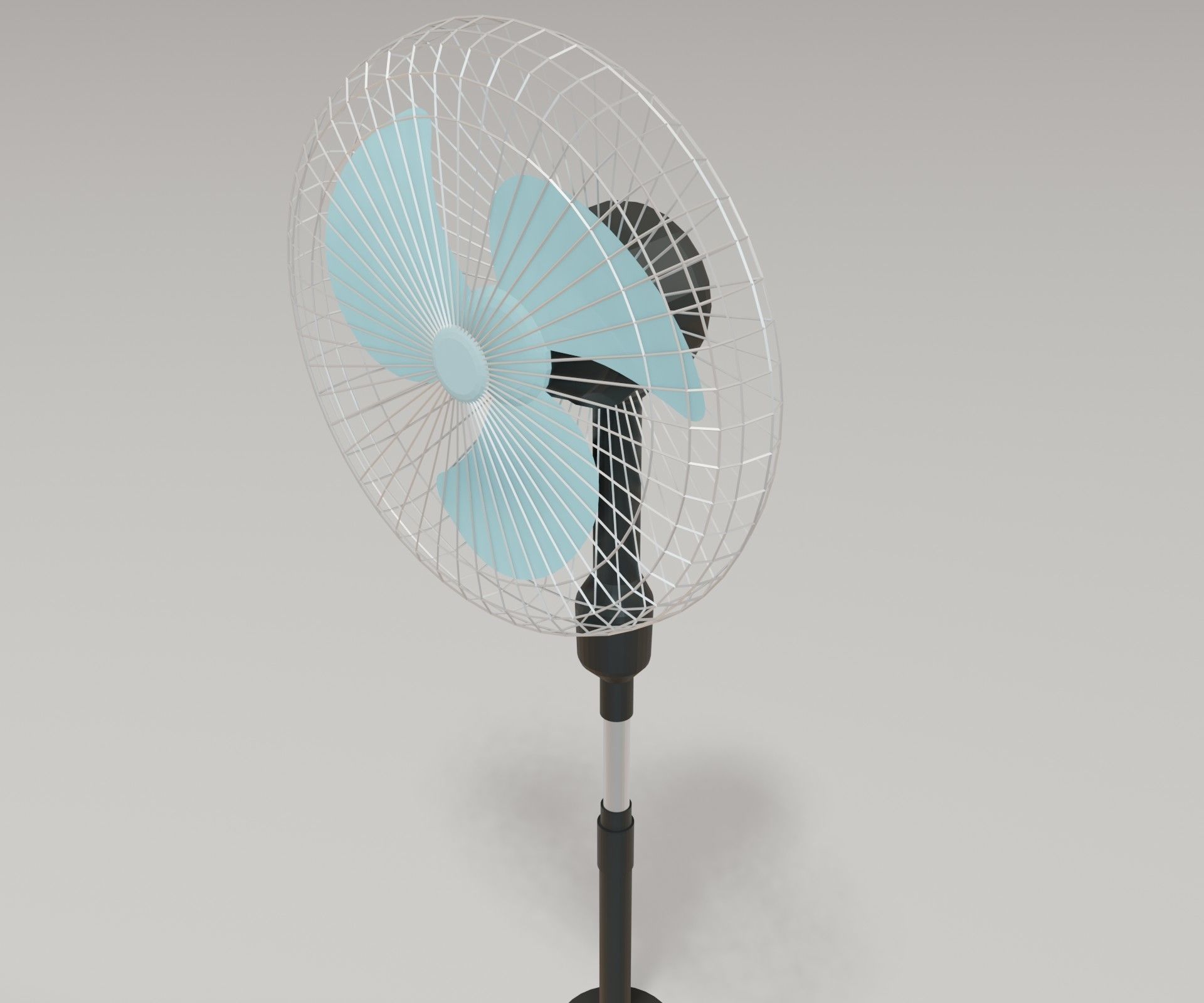 Pedestal Fan 3D model_9