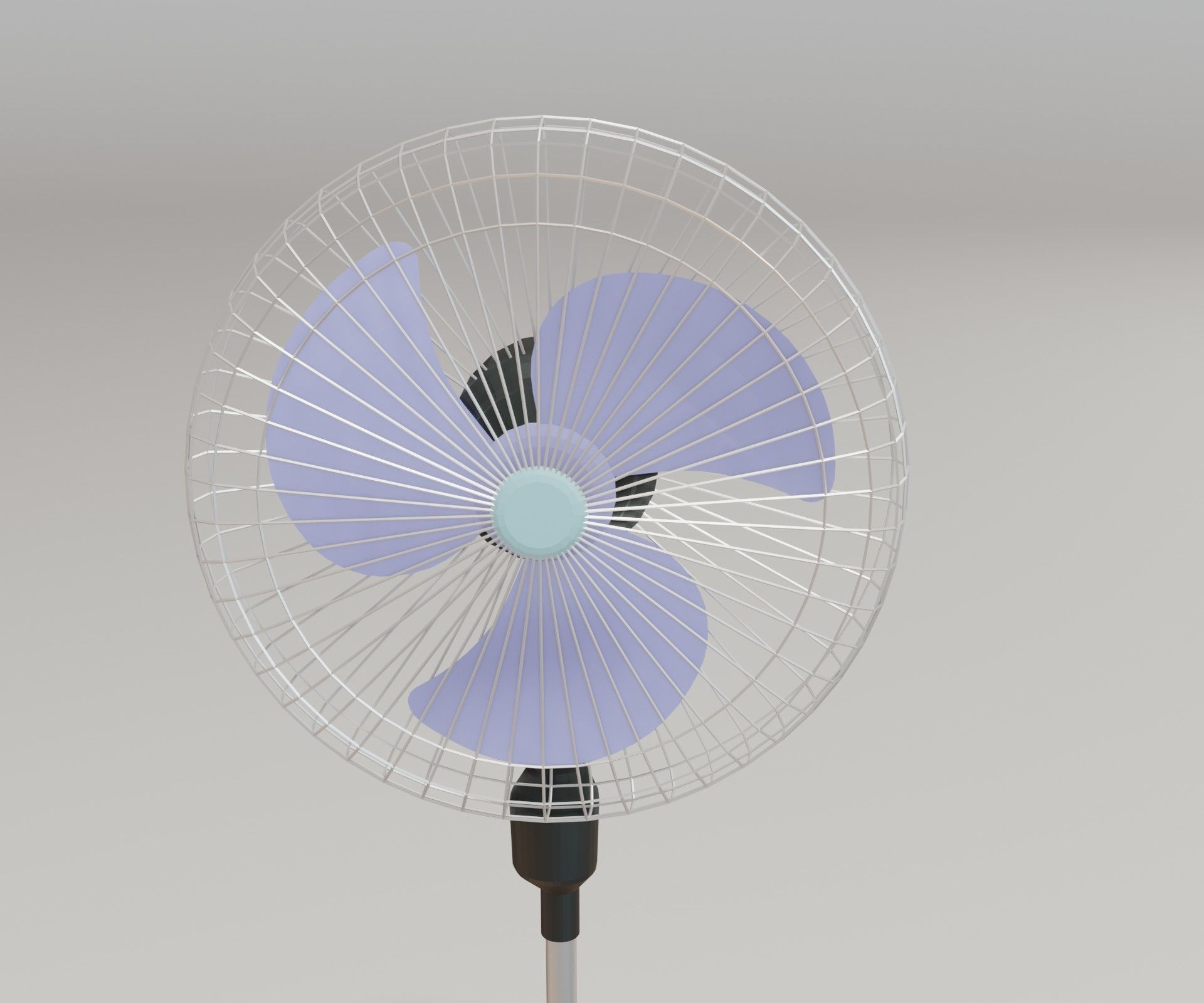 Pedestal Fan 3D model_1