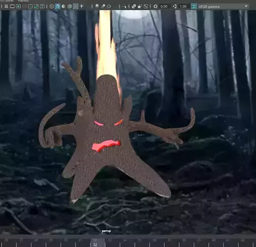 Strump pokemon character in woods