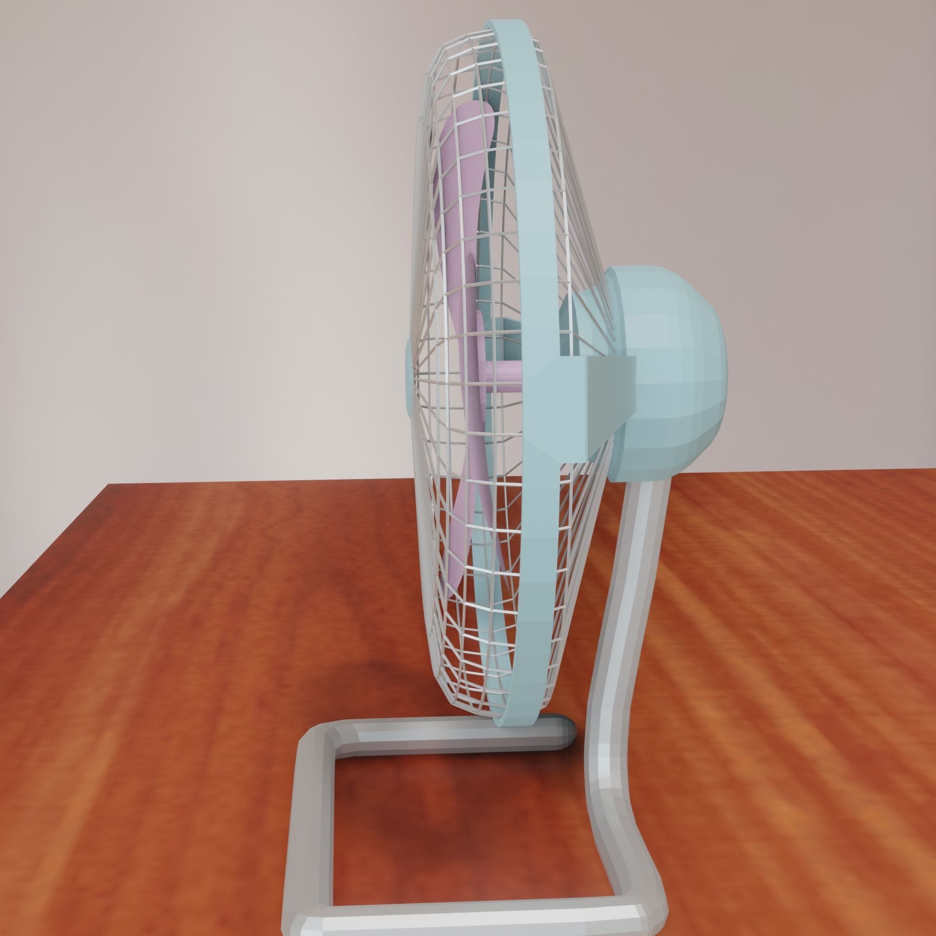 Table fan 3D model_3