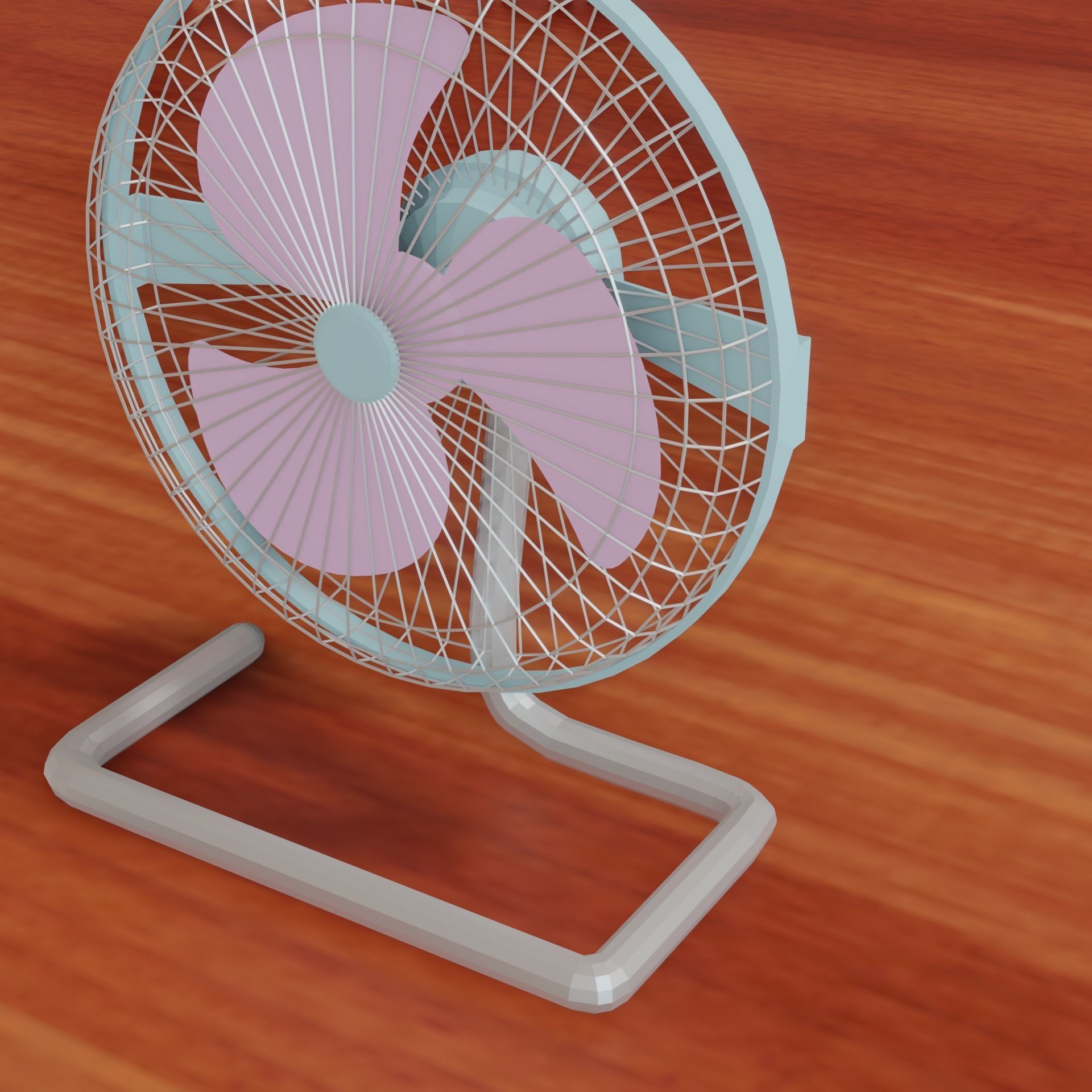 Table fan 3D model_1
