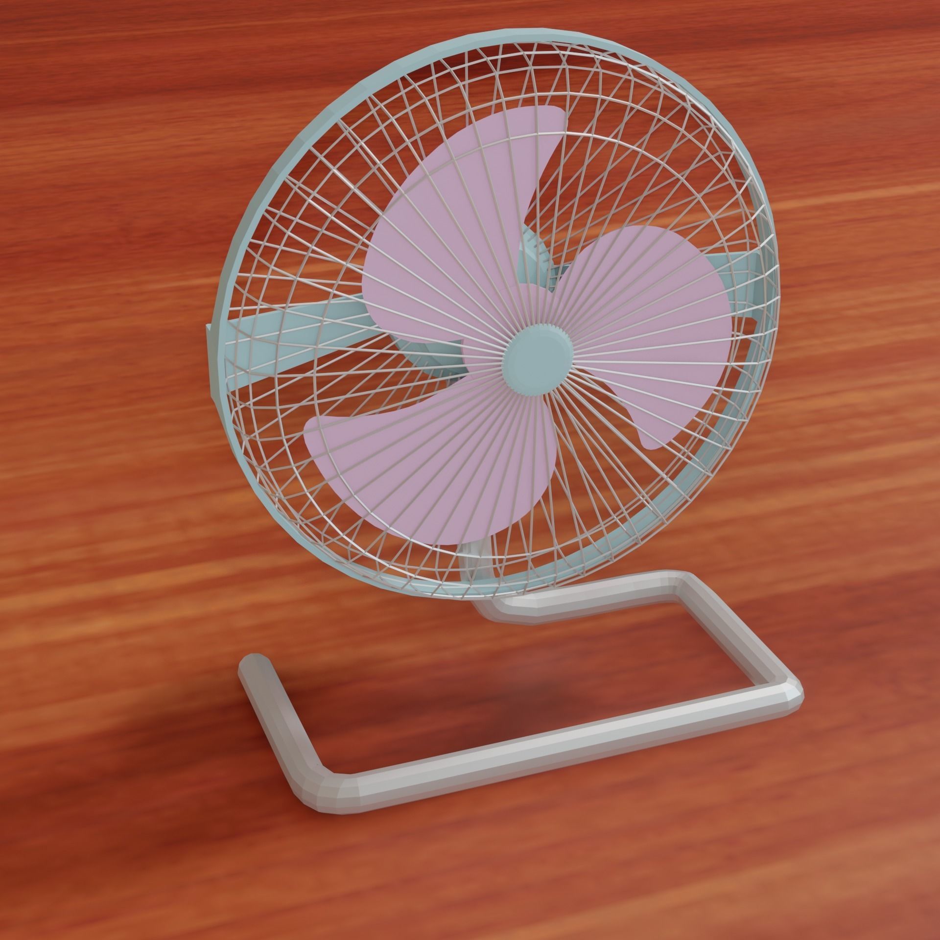 Table fan 3D model_2