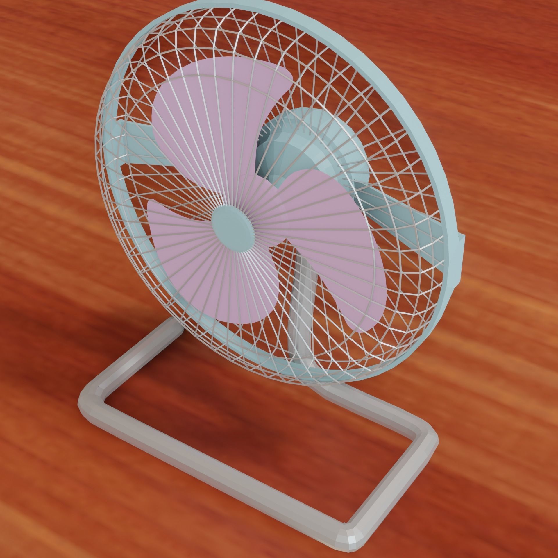 Table fan 3D model_7