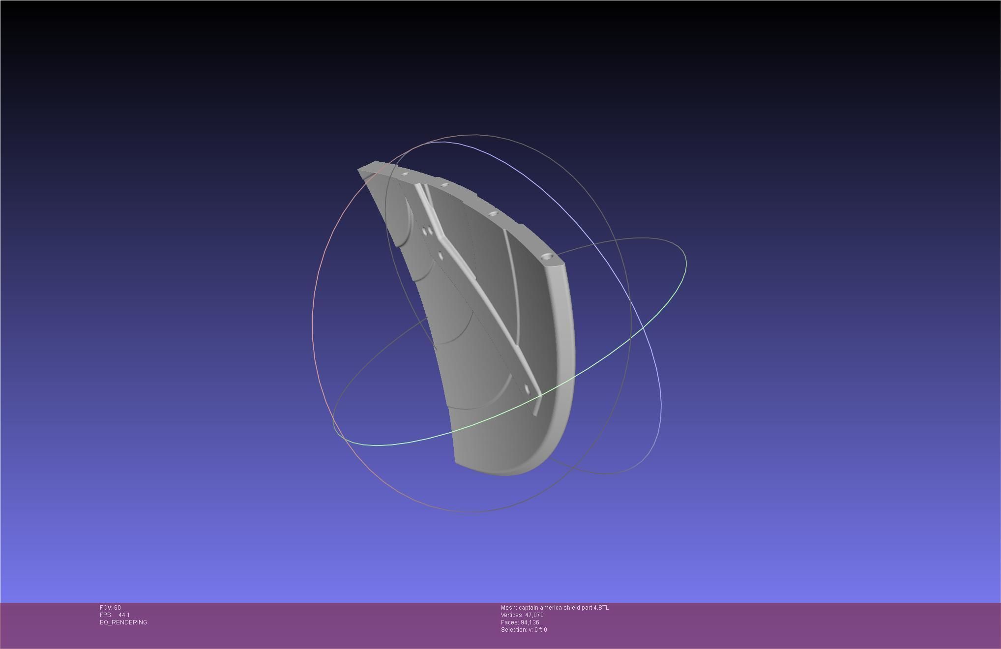 Captain America Shield Printable Assembly 3D print model_109