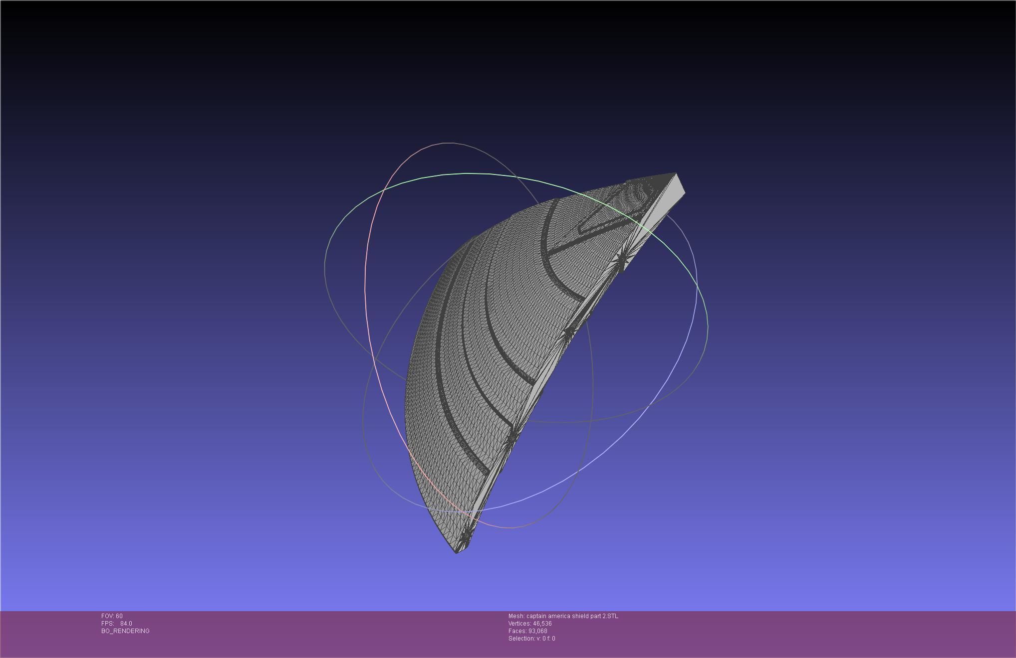 Captain America Shield Printable Assembly 3D print model_93