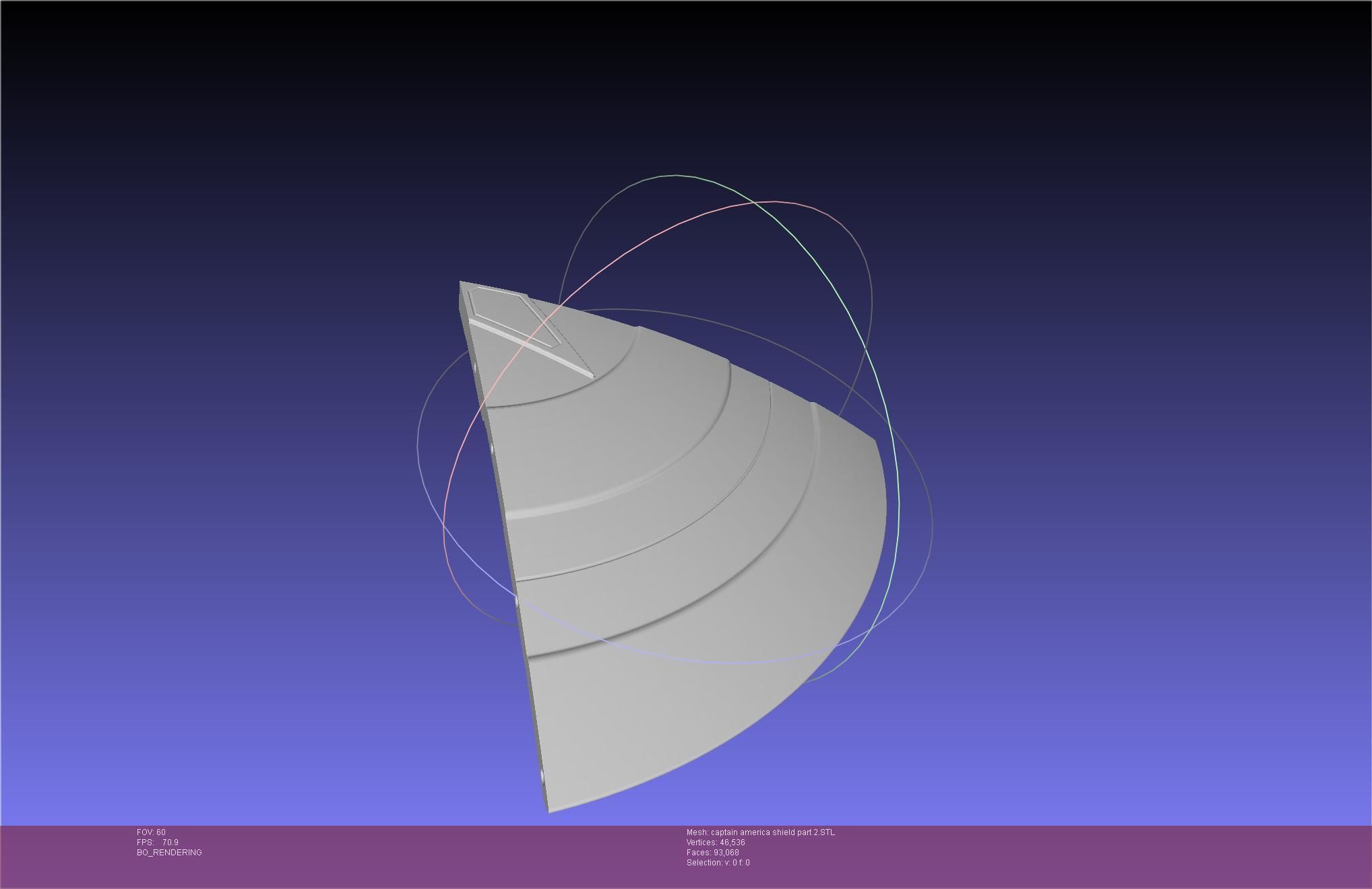 Captain America Shield Printable Assembly 3D print model_85