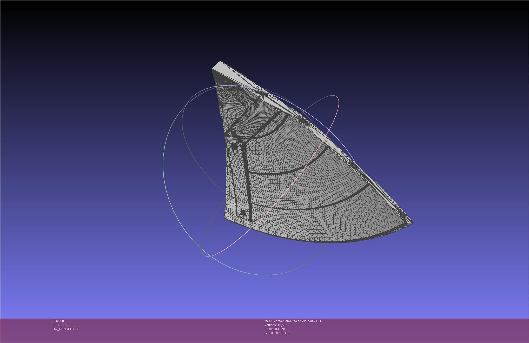 Captain America Shield Printable Assembly 3D print model_88