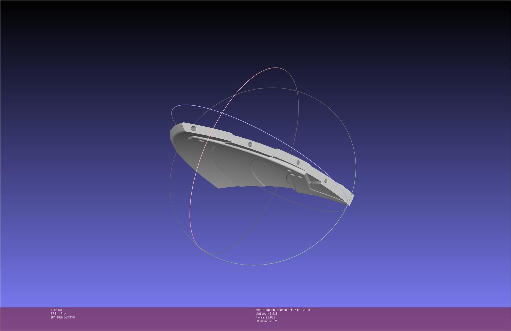 Captain America Shield Printable Assembly 3D print model_77