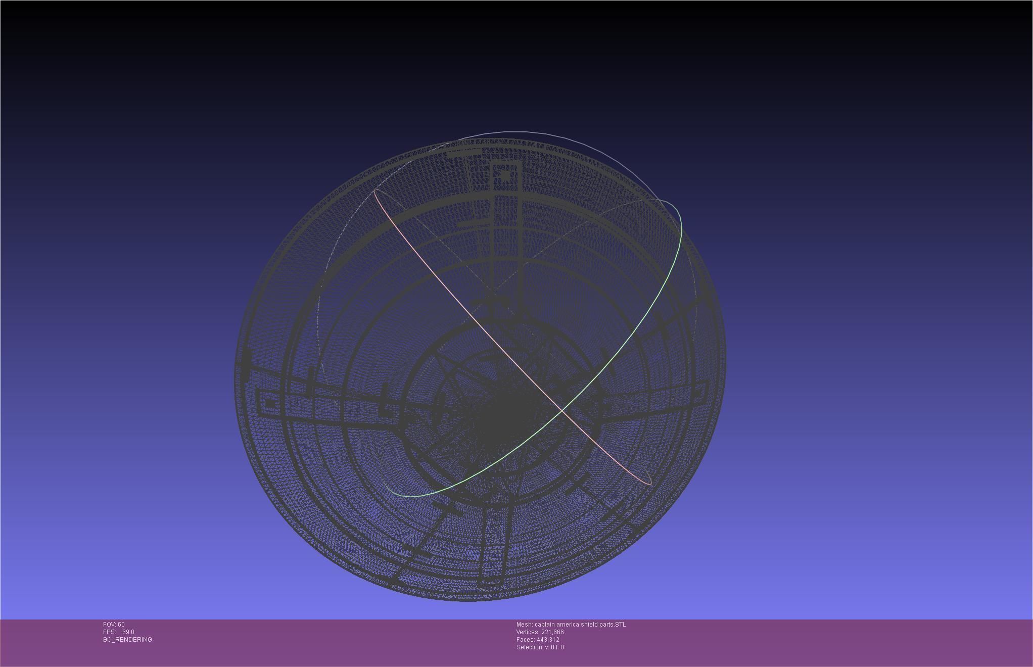 Captain America Shield Printable Assembly 3D print model_38