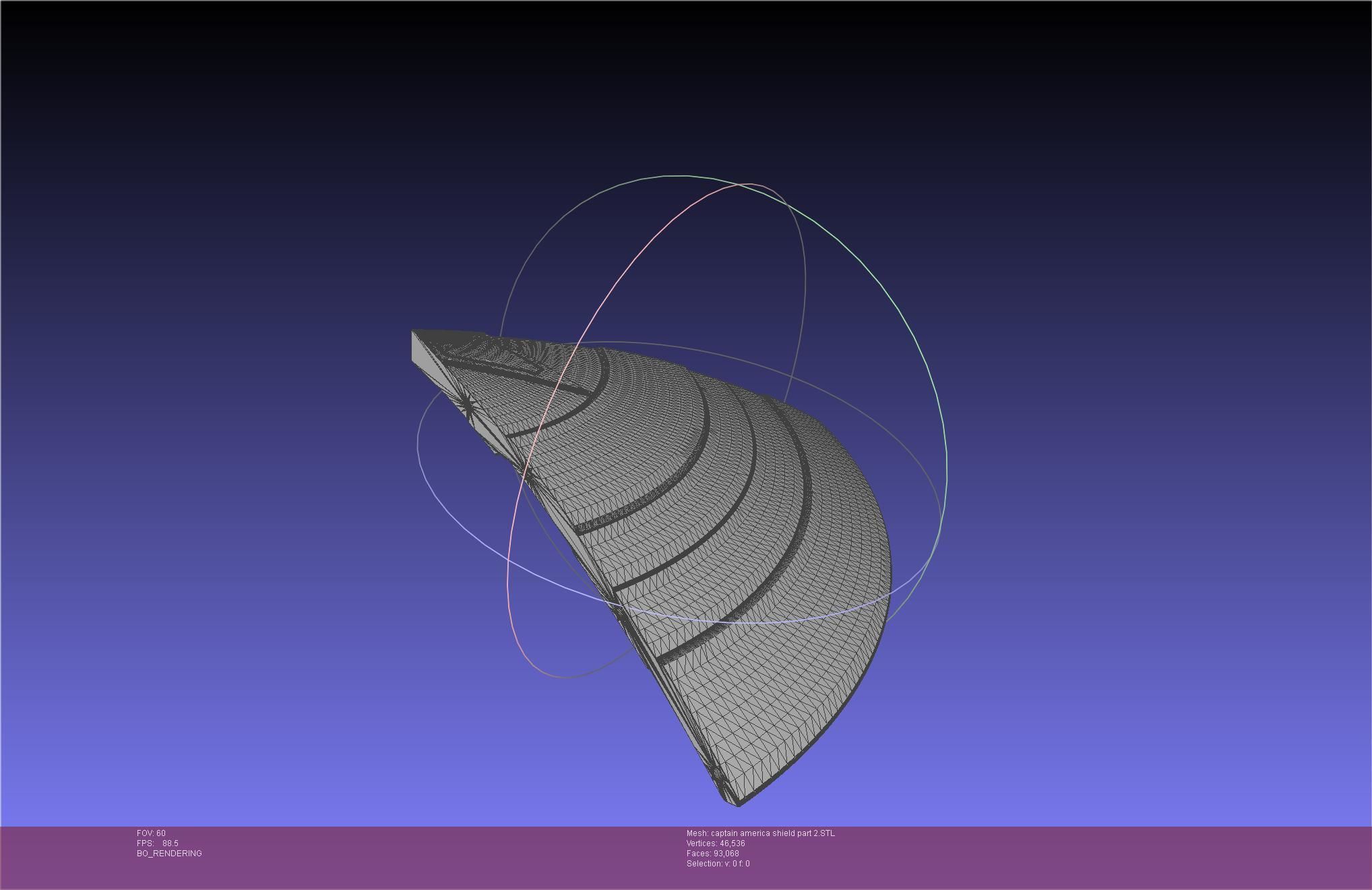 Captain America Shield Printable Assembly 3D print model_91