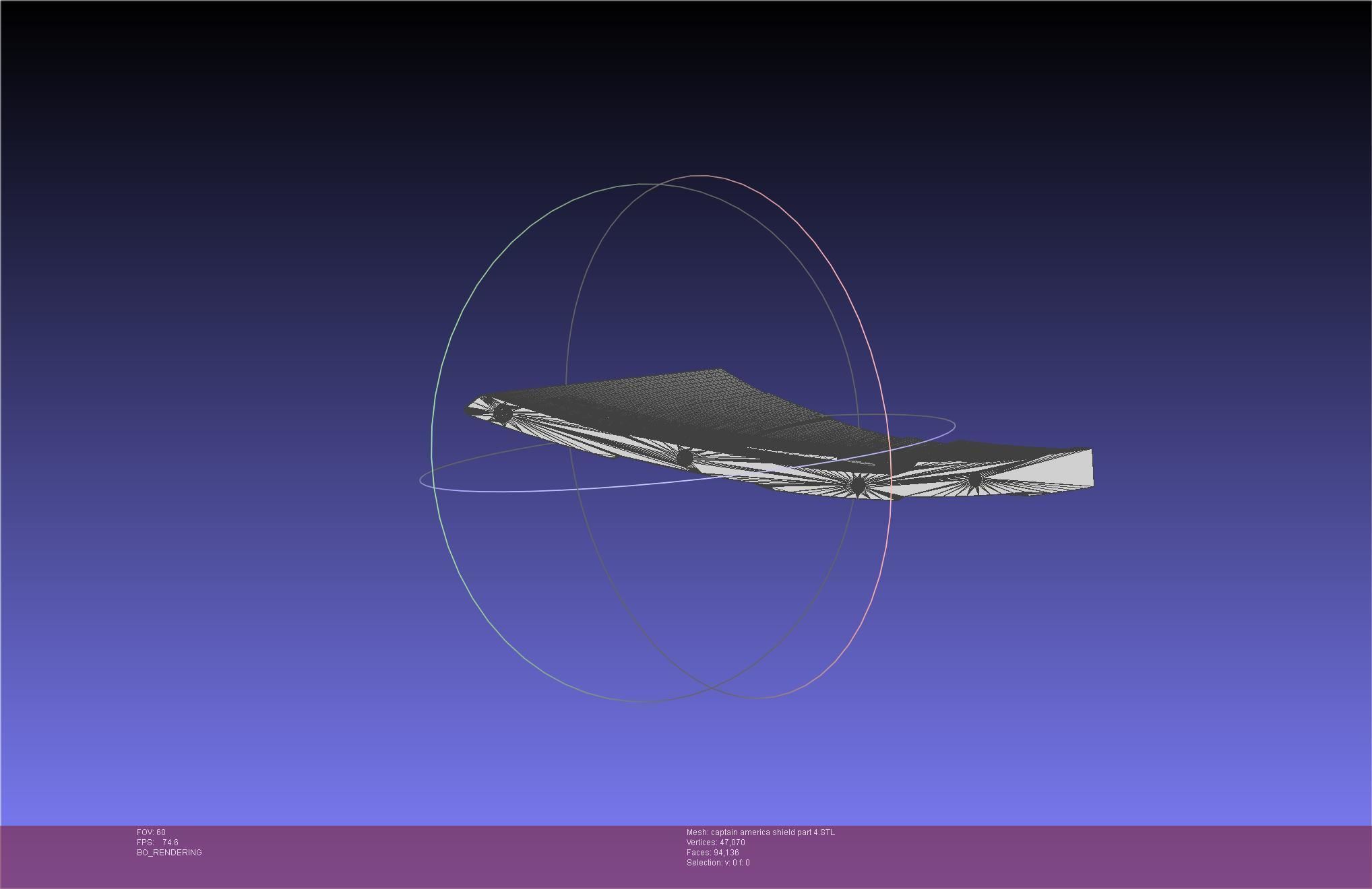 Captain America Shield Printable Assembly 3D print model_114