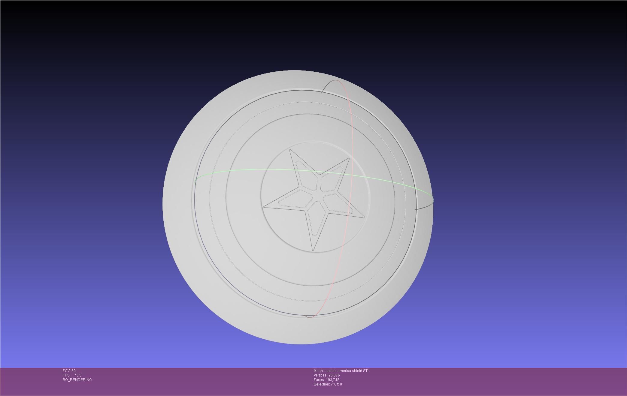 Captain America Shield Printable Assembly 3D print model_55