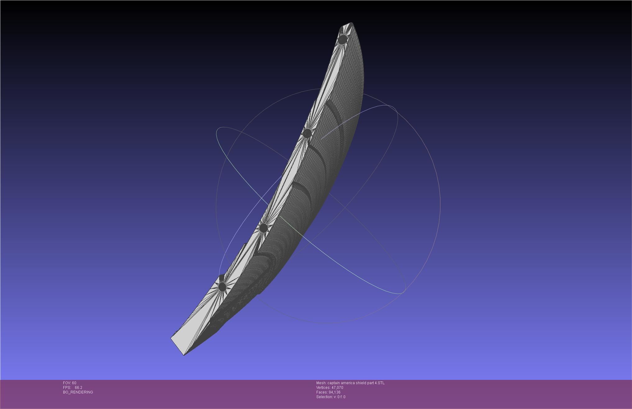 Captain America Shield Printable Assembly 3D print model_112