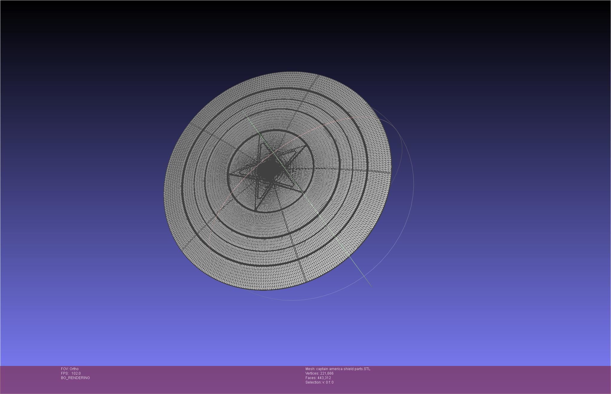 Captain America Shield Printable Assembly 3D print model_42