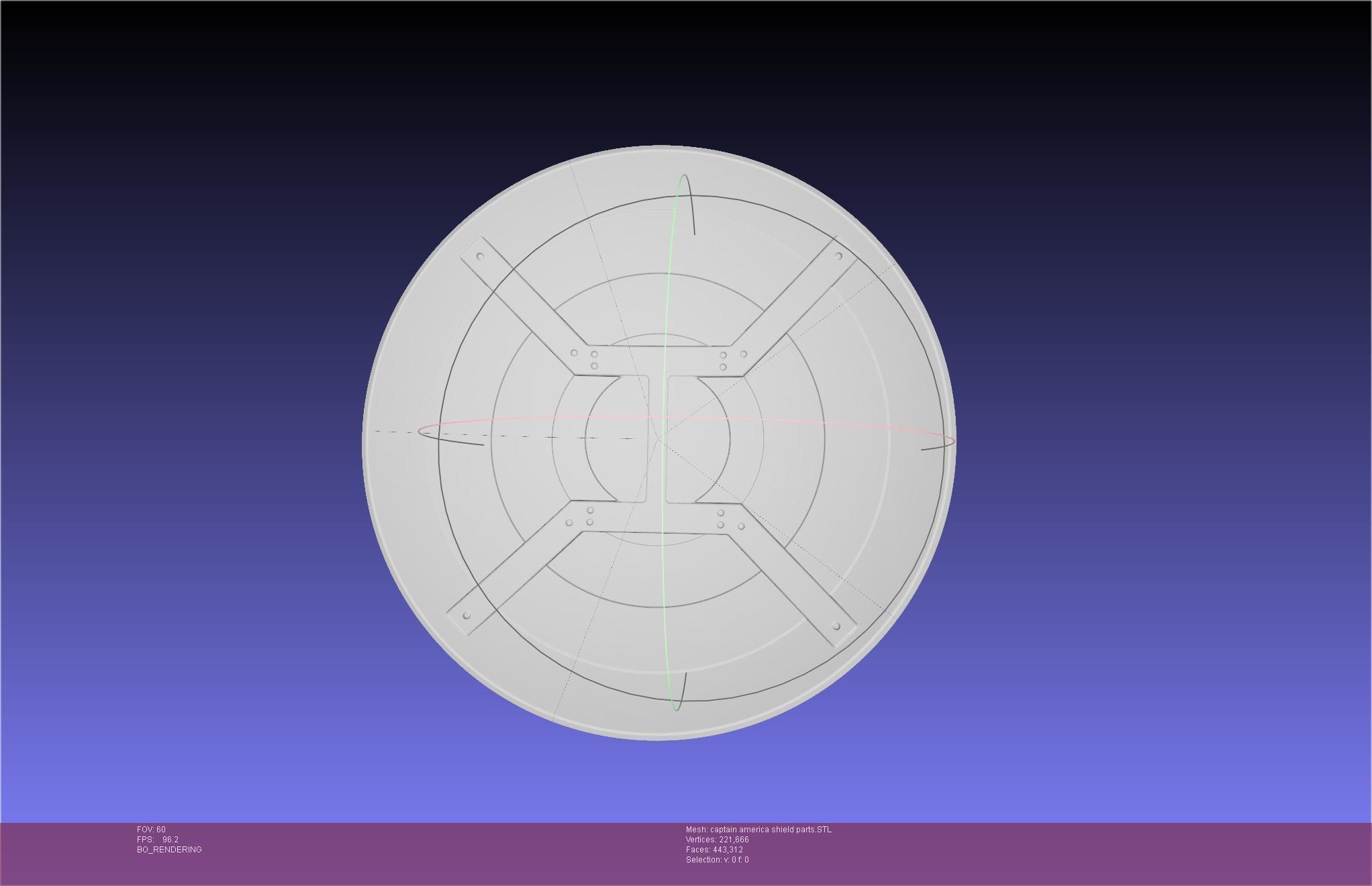 Captain America Shield Printable Assembly 3D print model_16