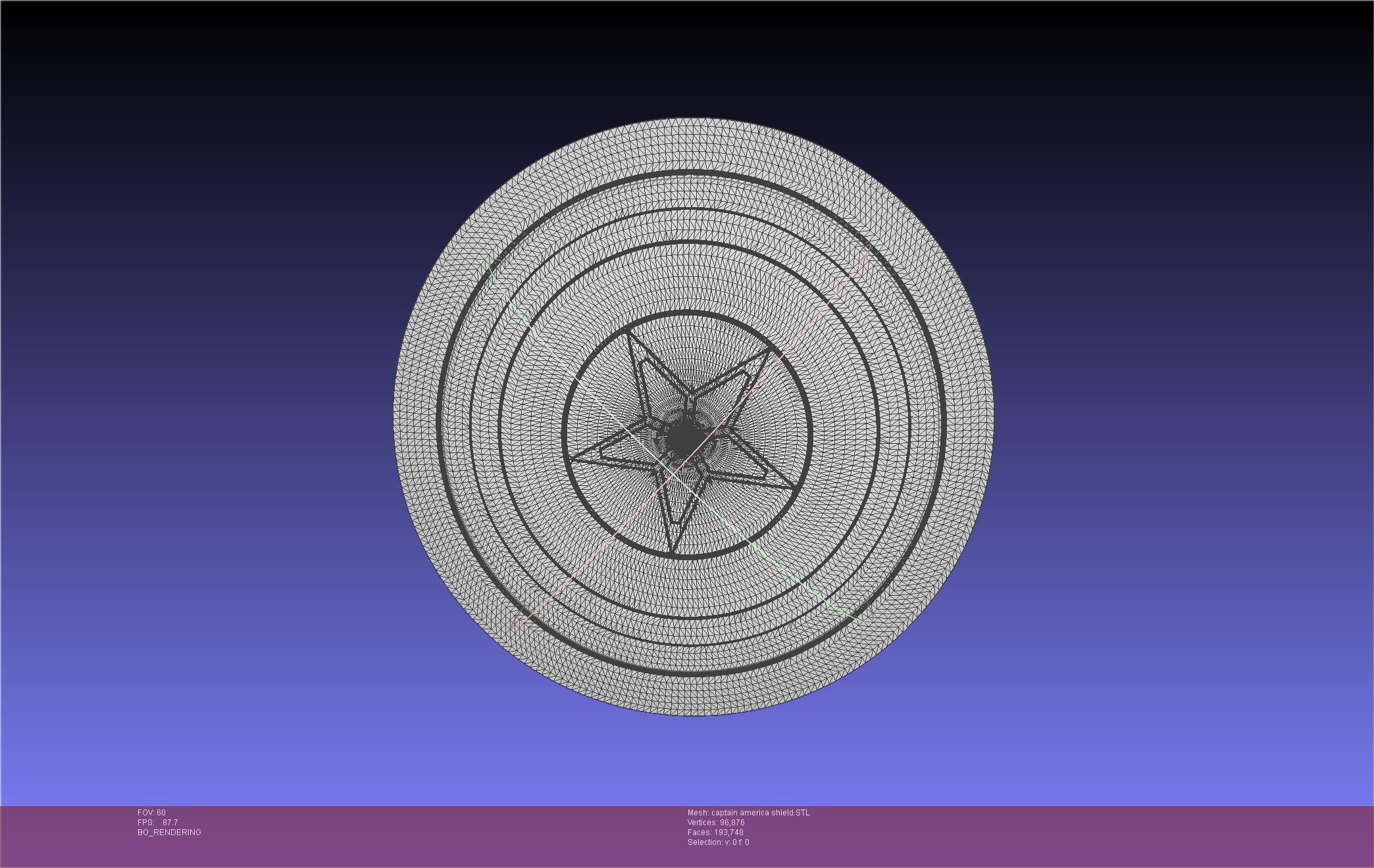 Captain America Shield Printable Assembly 3D print model_61