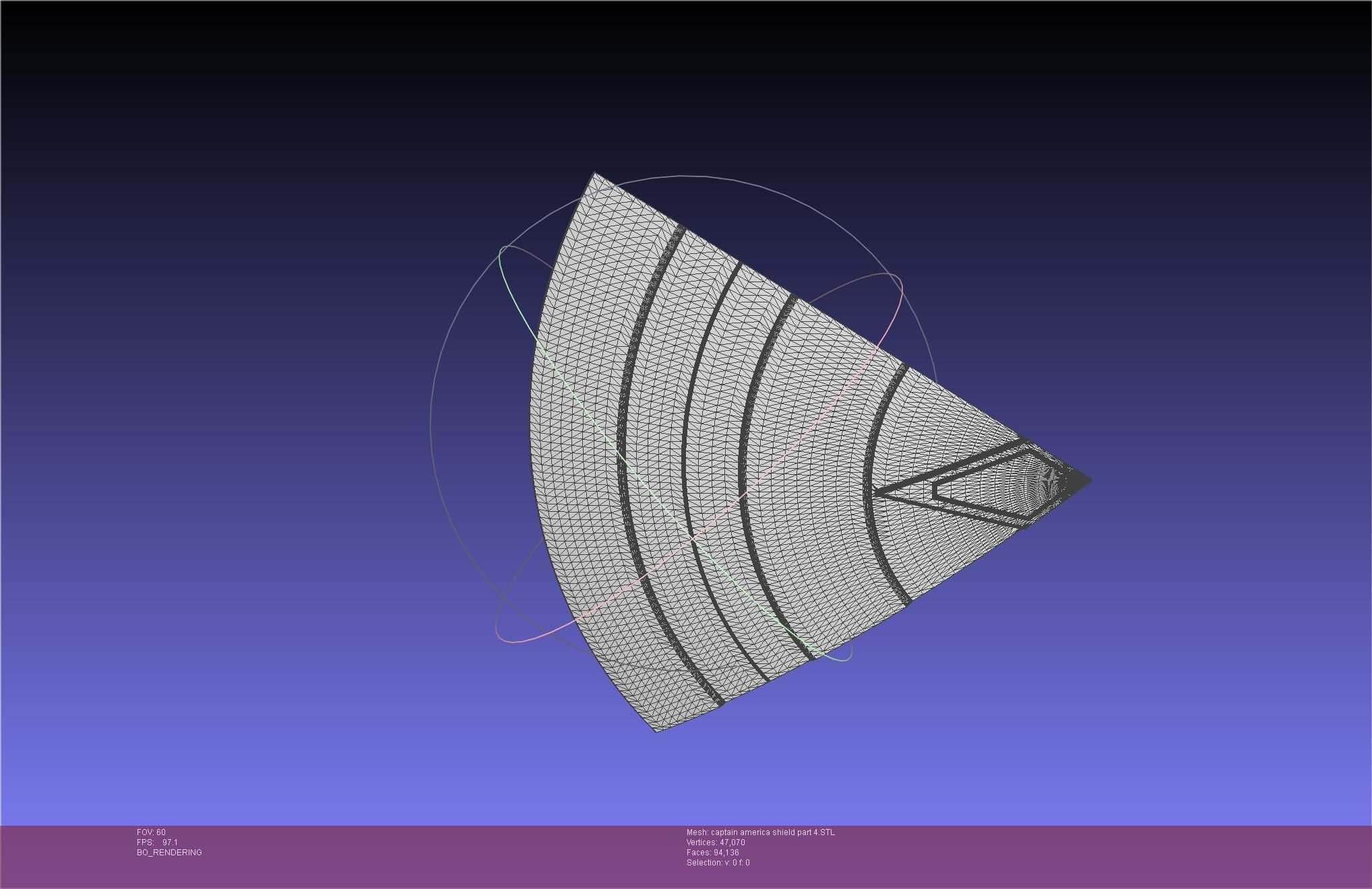 Captain America Shield Printable Assembly 3D print model_115