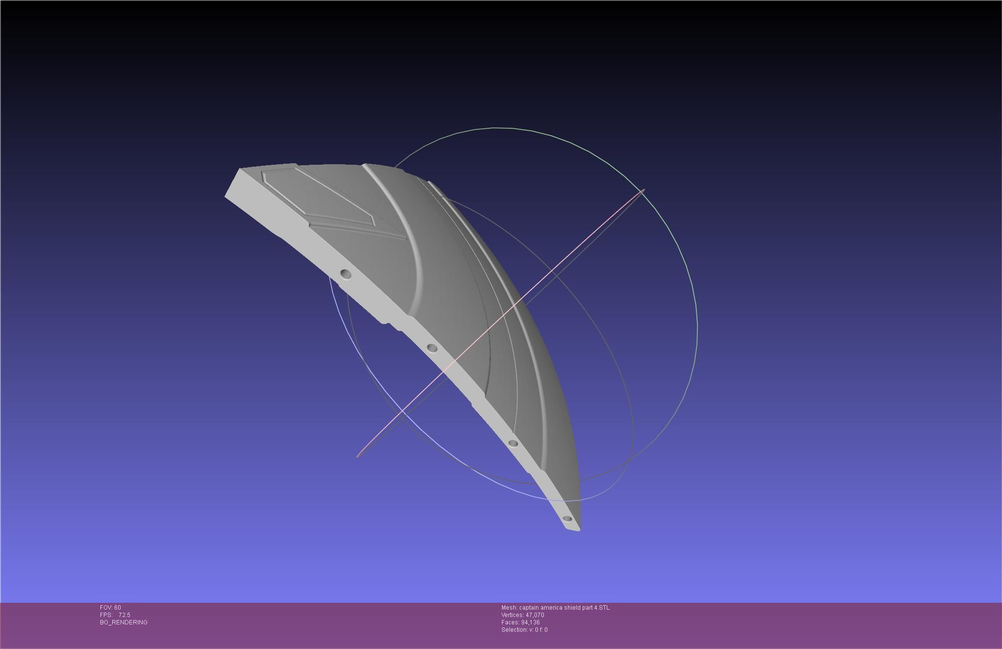 Captain America Shield Printable Assembly 3D print model_111