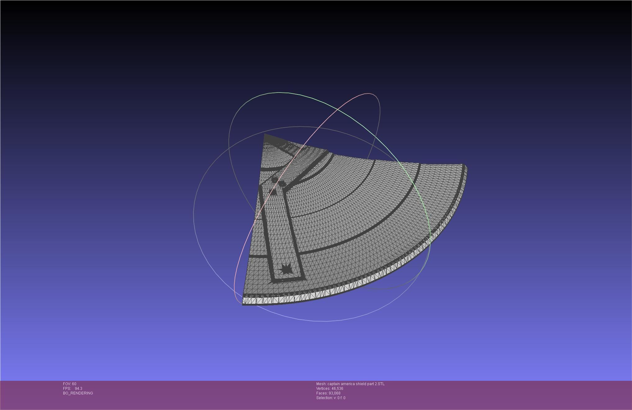 Captain America Shield Printable Assembly 3D print model_89