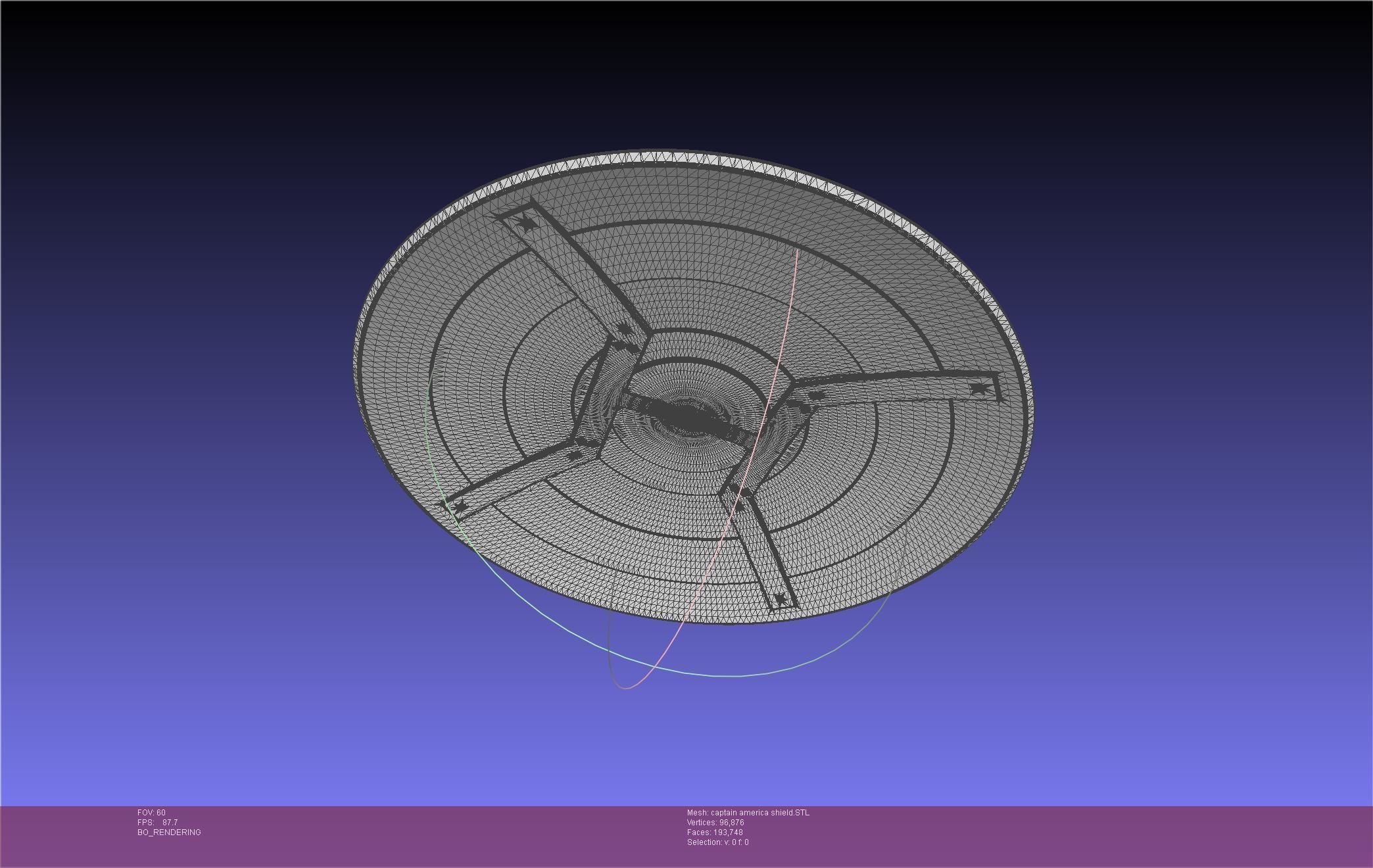 Captain America Shield Printable Assembly 3D print model_58