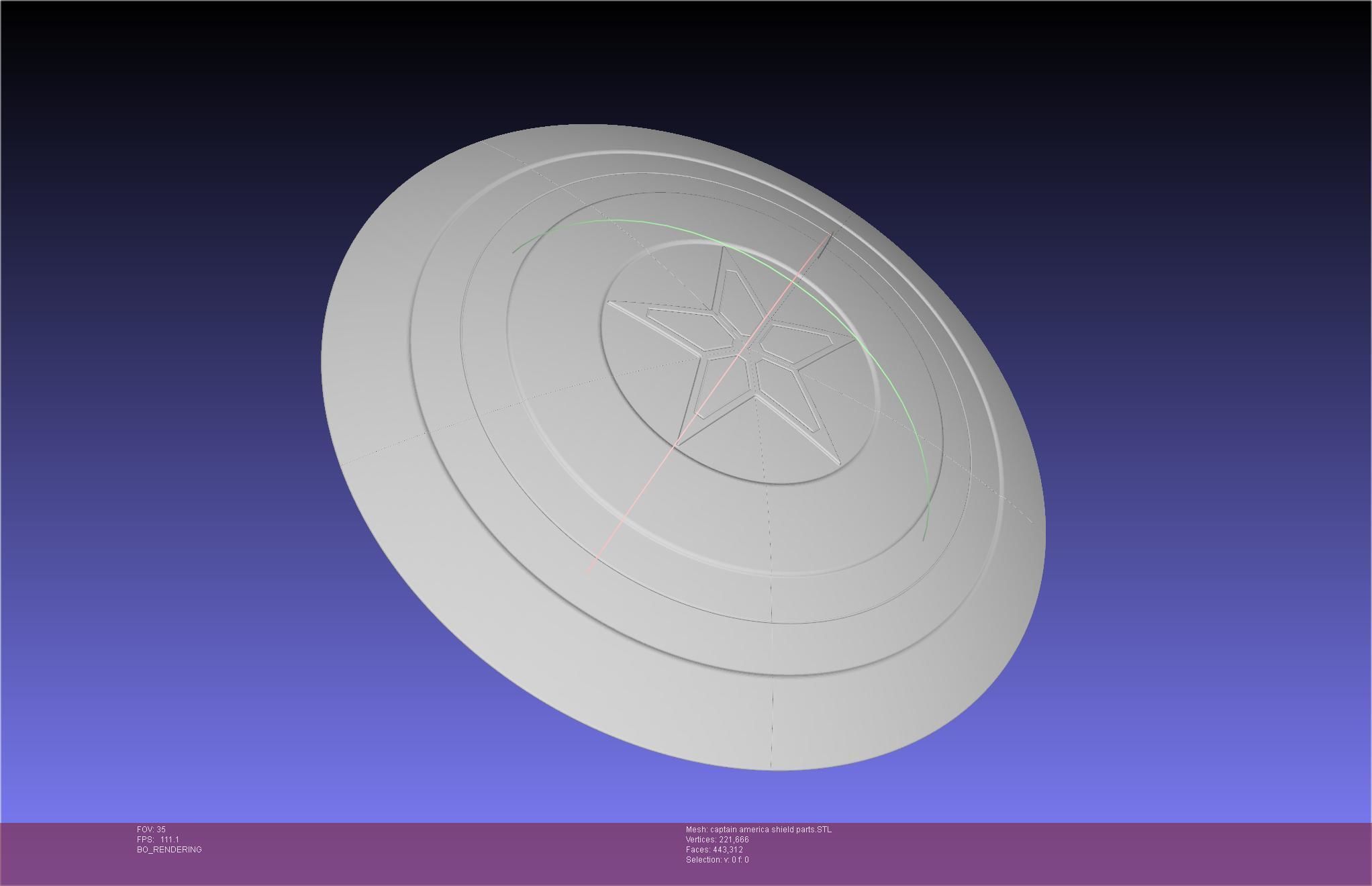 Captain America Shield Printable Assembly 3D print model_51