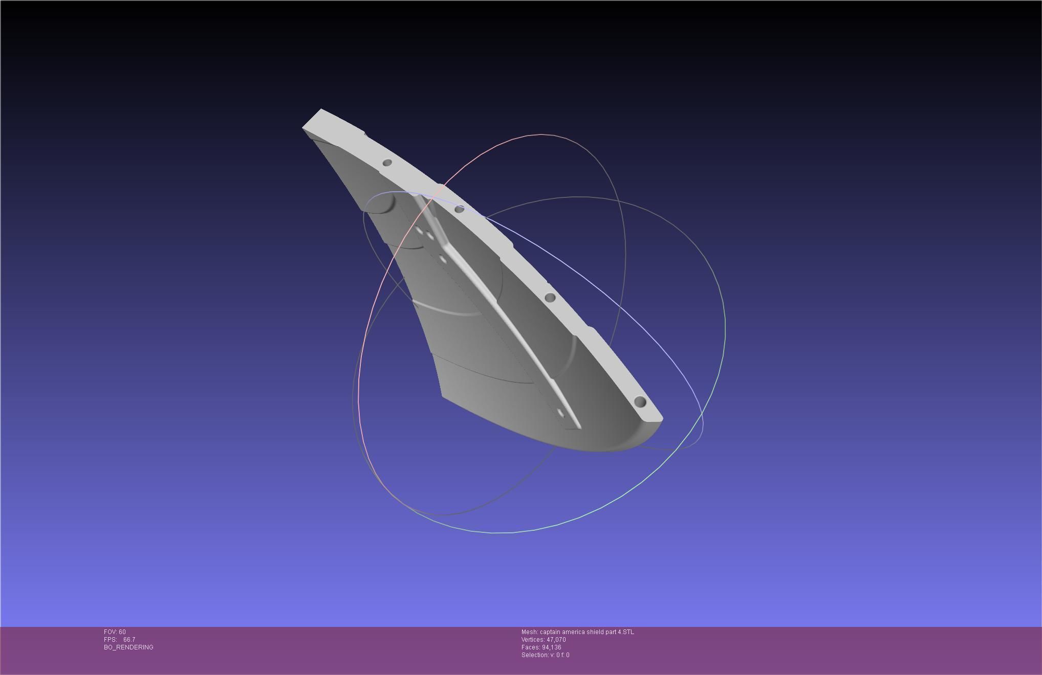 Captain America Shield Printable Assembly 3D print model_110