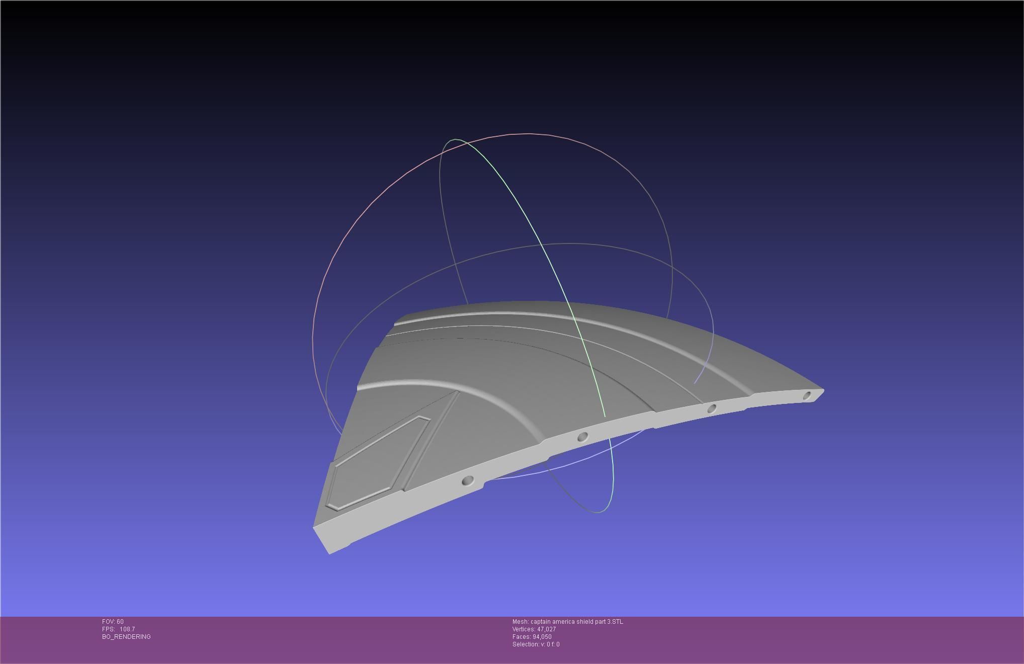 Captain America Shield Printable Assembly 3D print model_106