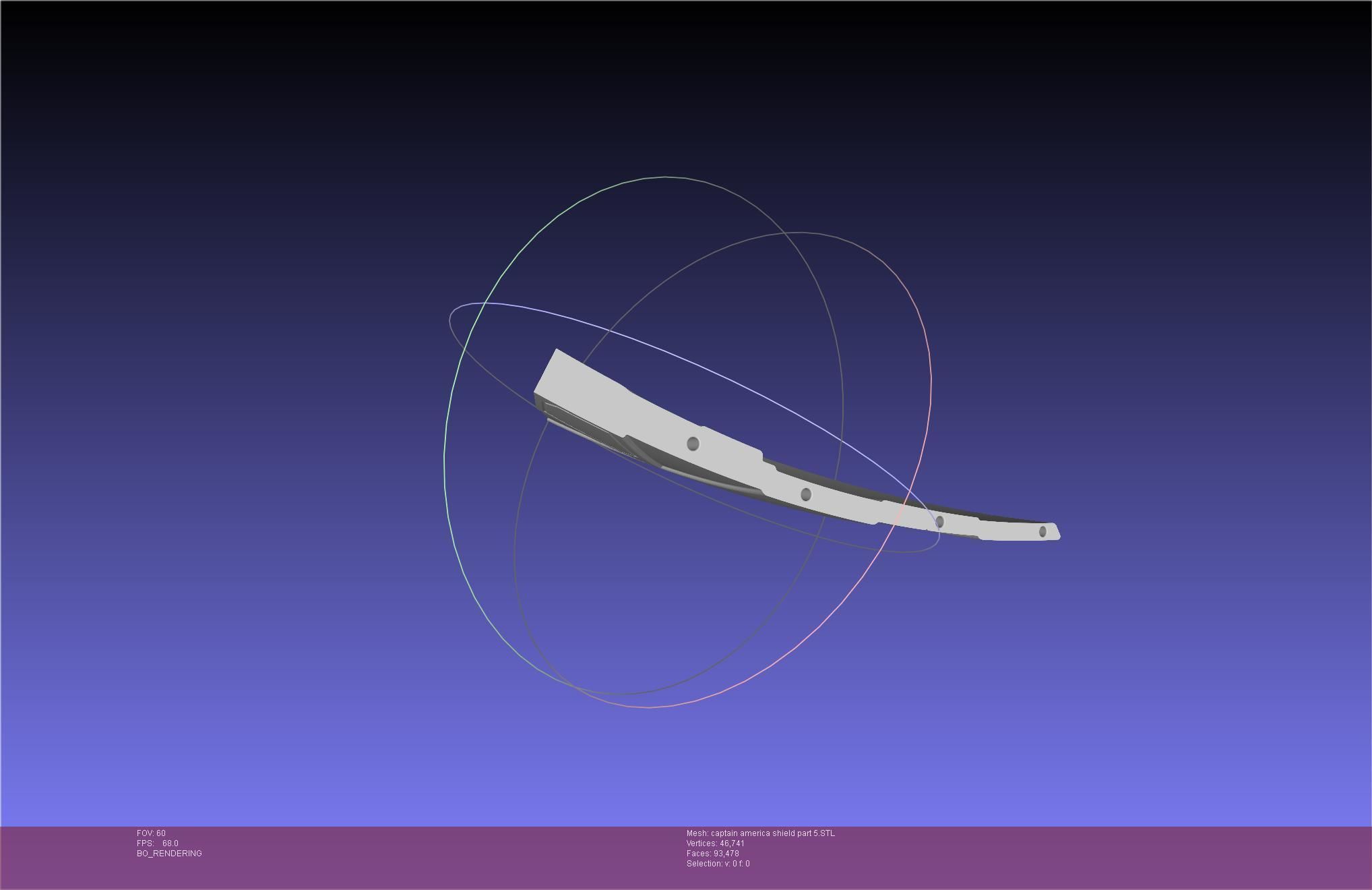 Captain America Shield Printable Assembly 3D print model_121