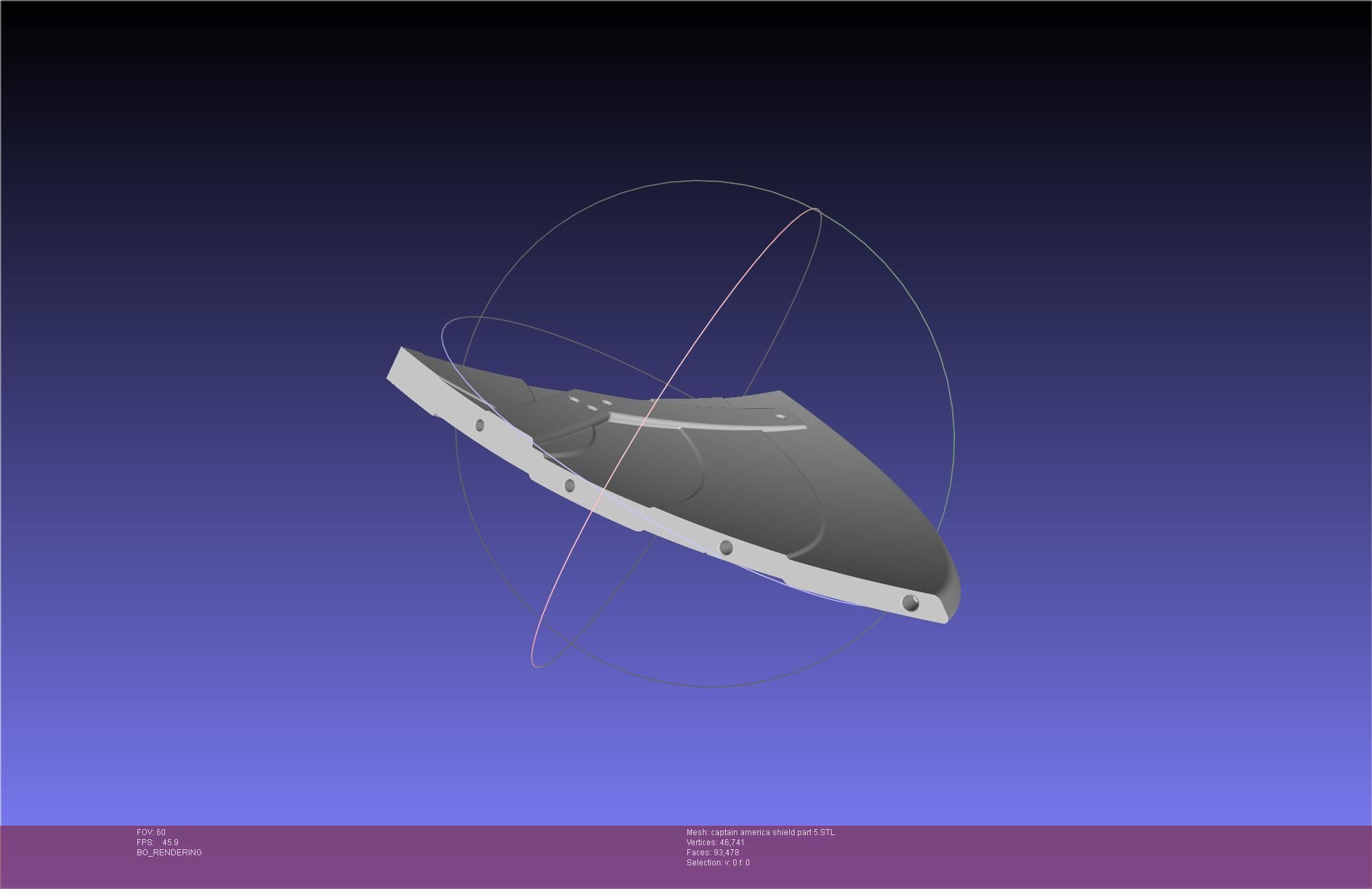 Captain America Shield Printable Assembly 3D print model_119