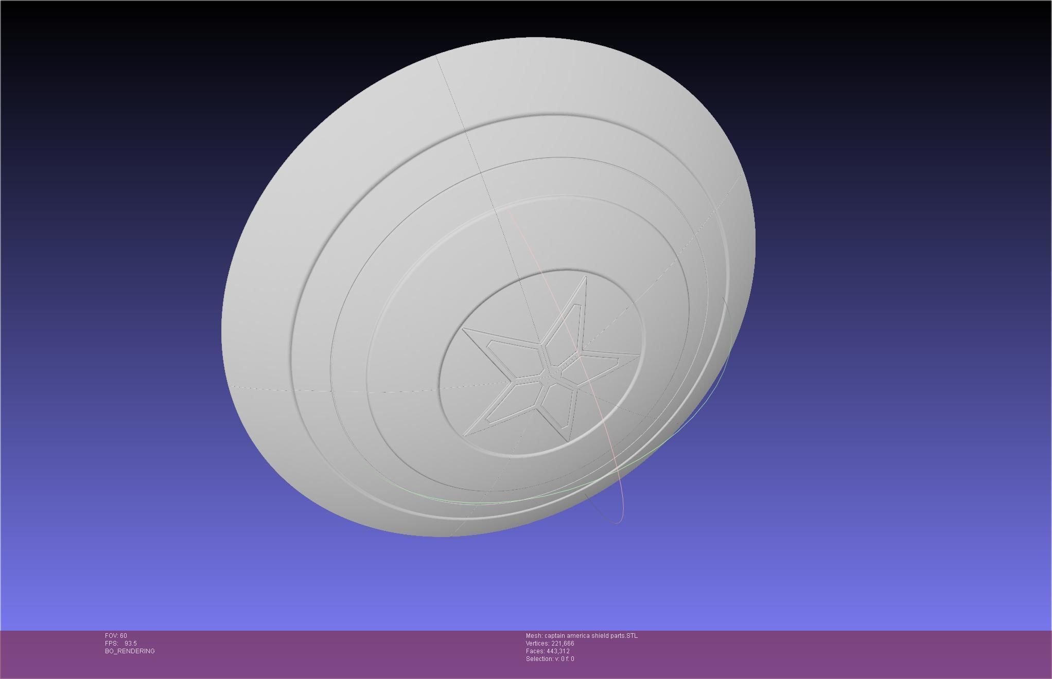 Captain America Shield Printable Assembly 3D print model_19