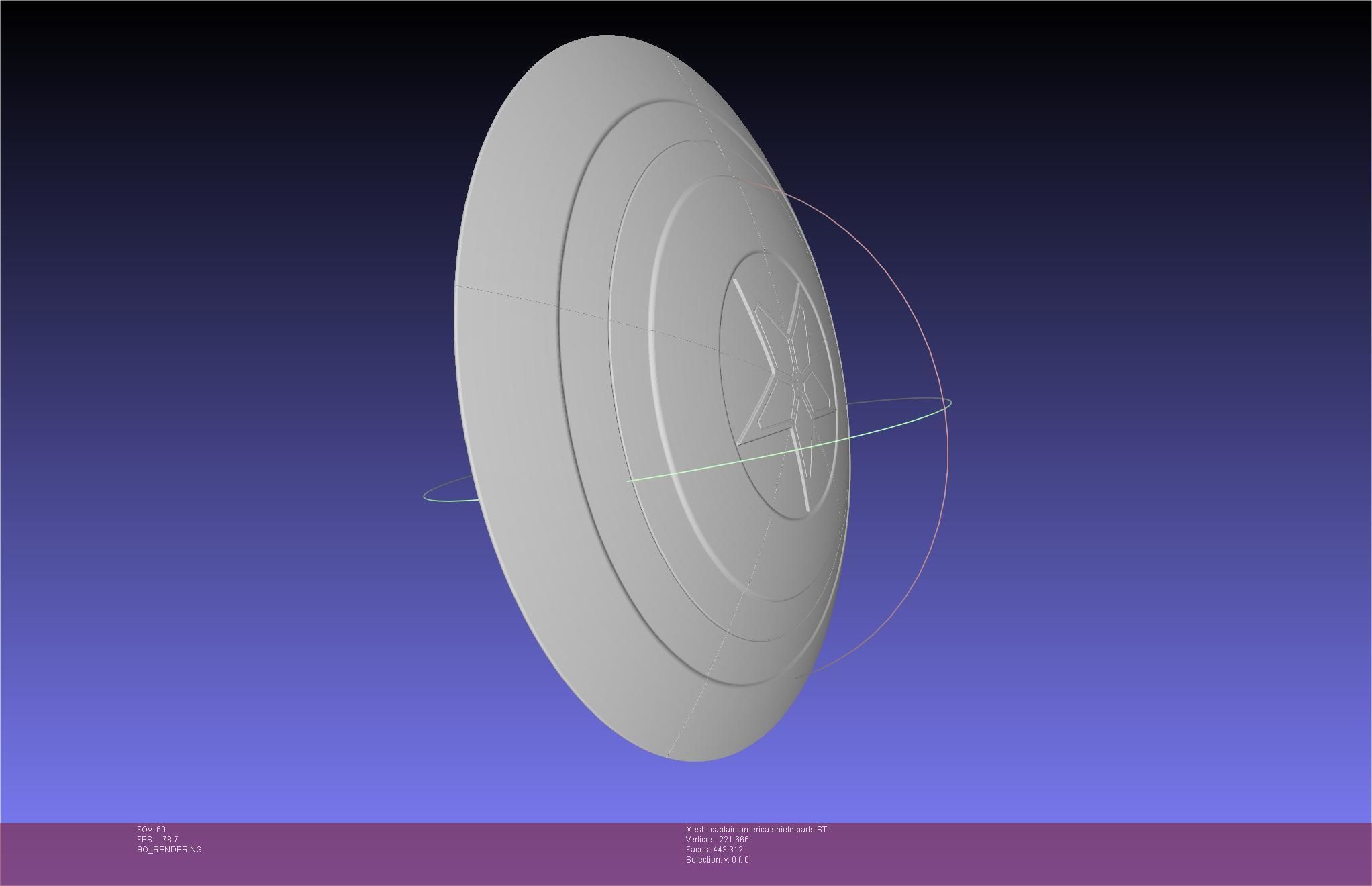 Captain America Shield Printable Assembly 3D print model_20