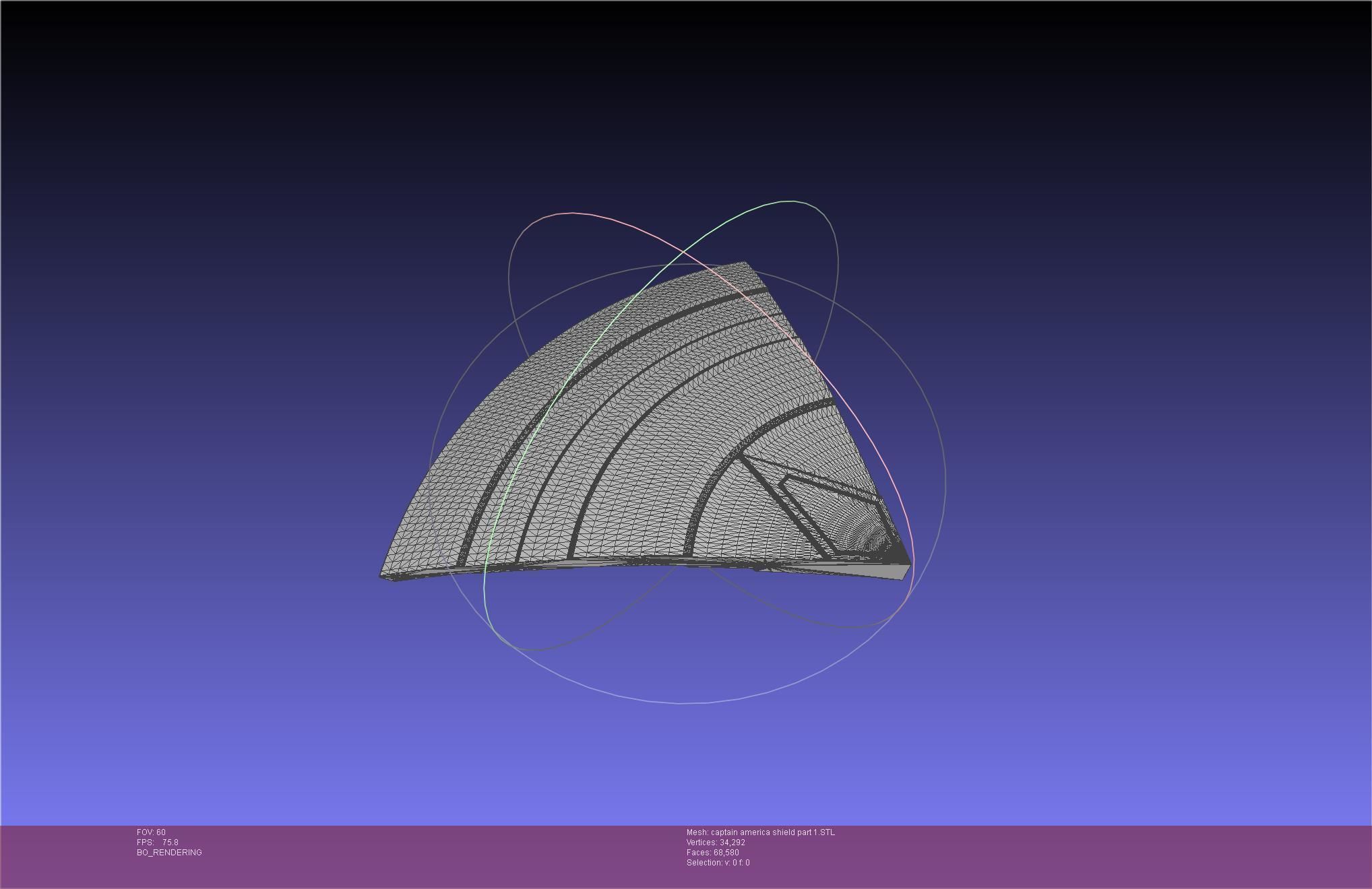 Captain America Shield Printable Assembly 3D print model_70