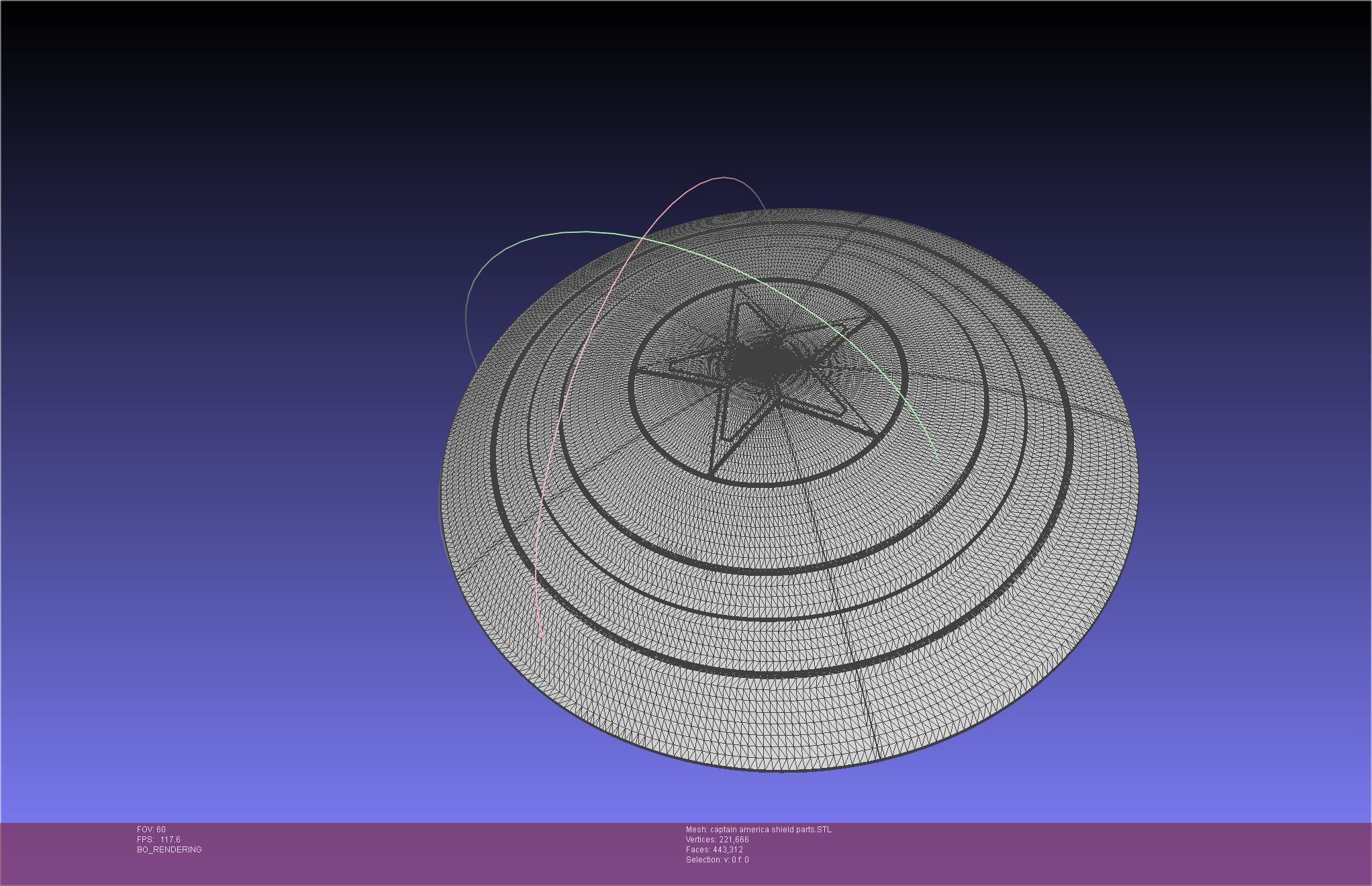 Captain America Shield Printable Assembly 3D print model_30