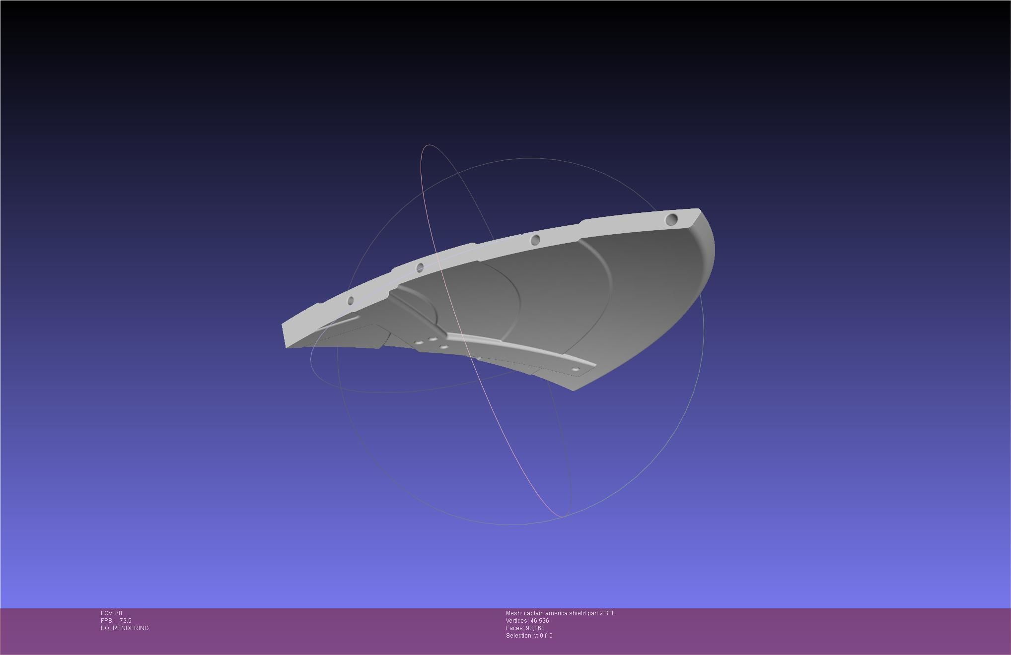 Captain America Shield Printable Assembly 3D print model_80