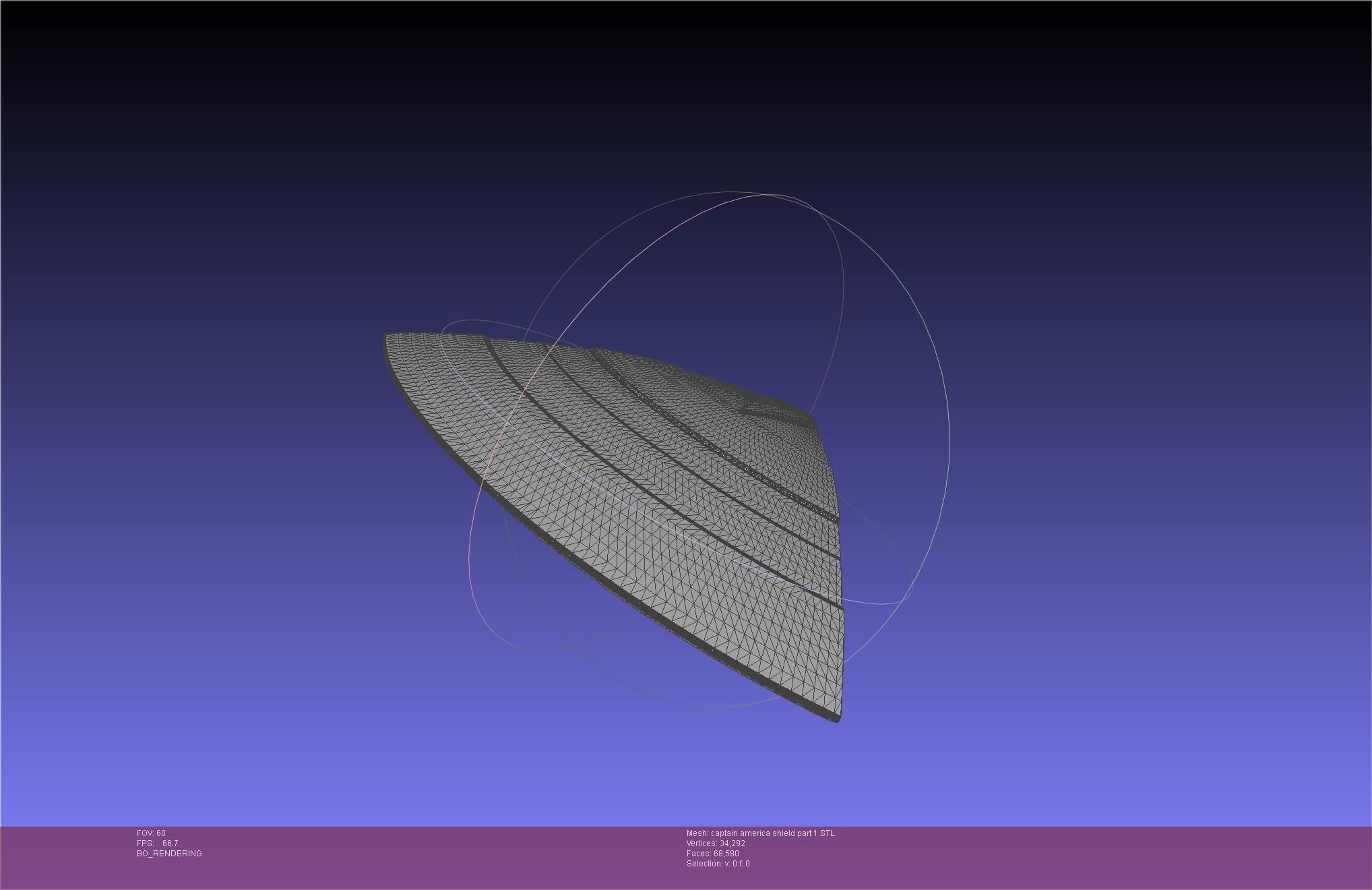 Captain America Shield Printable Assembly 3D print model_68