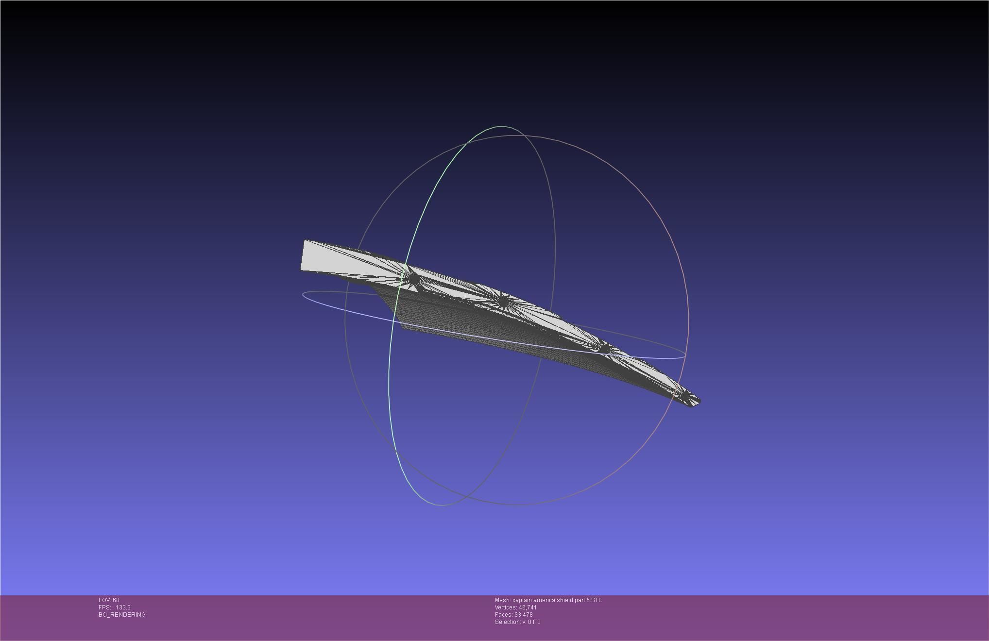 Captain America Shield Printable Assembly 3D print model_125