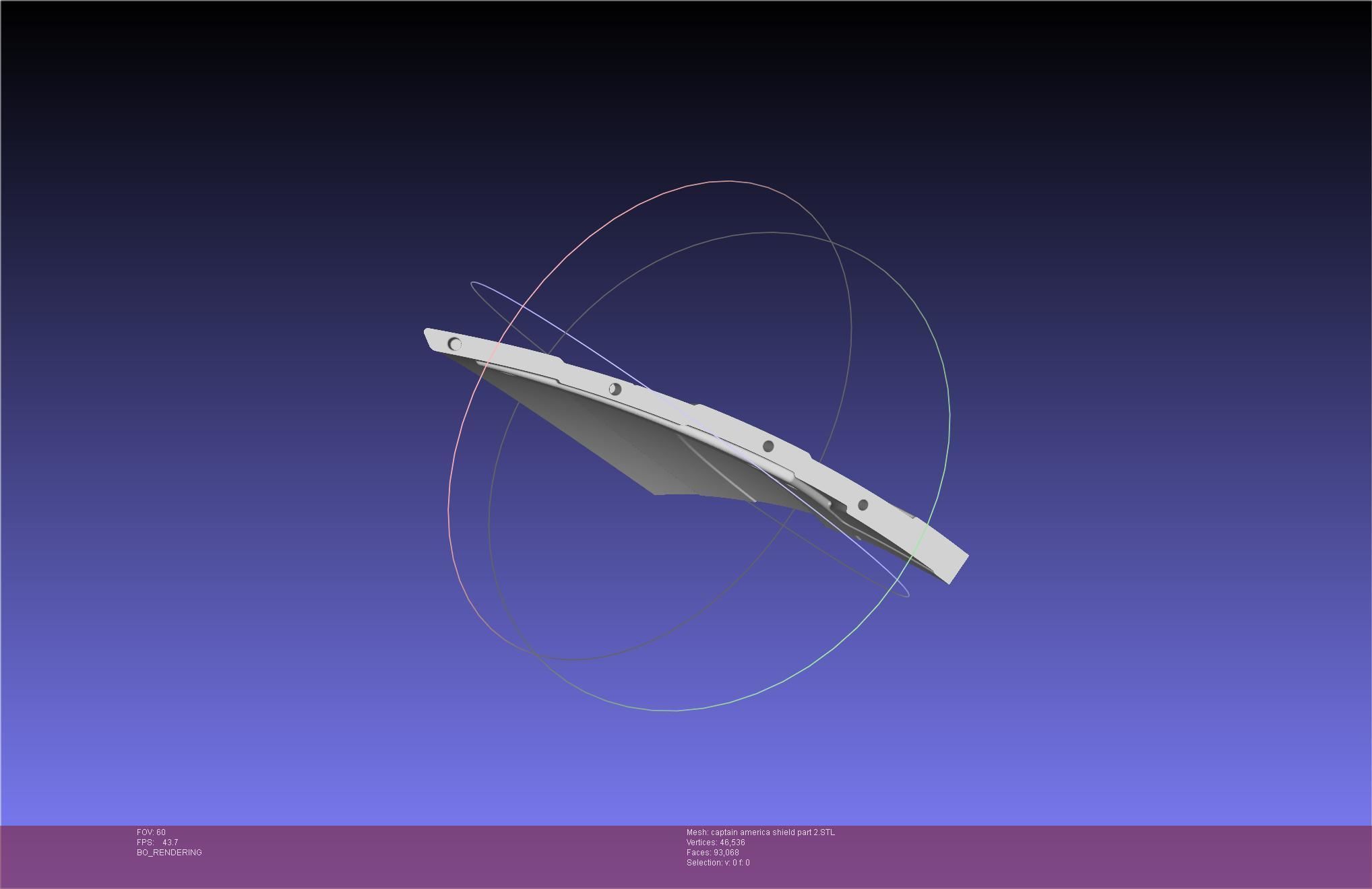 Captain America Shield Printable Assembly 3D print model_76